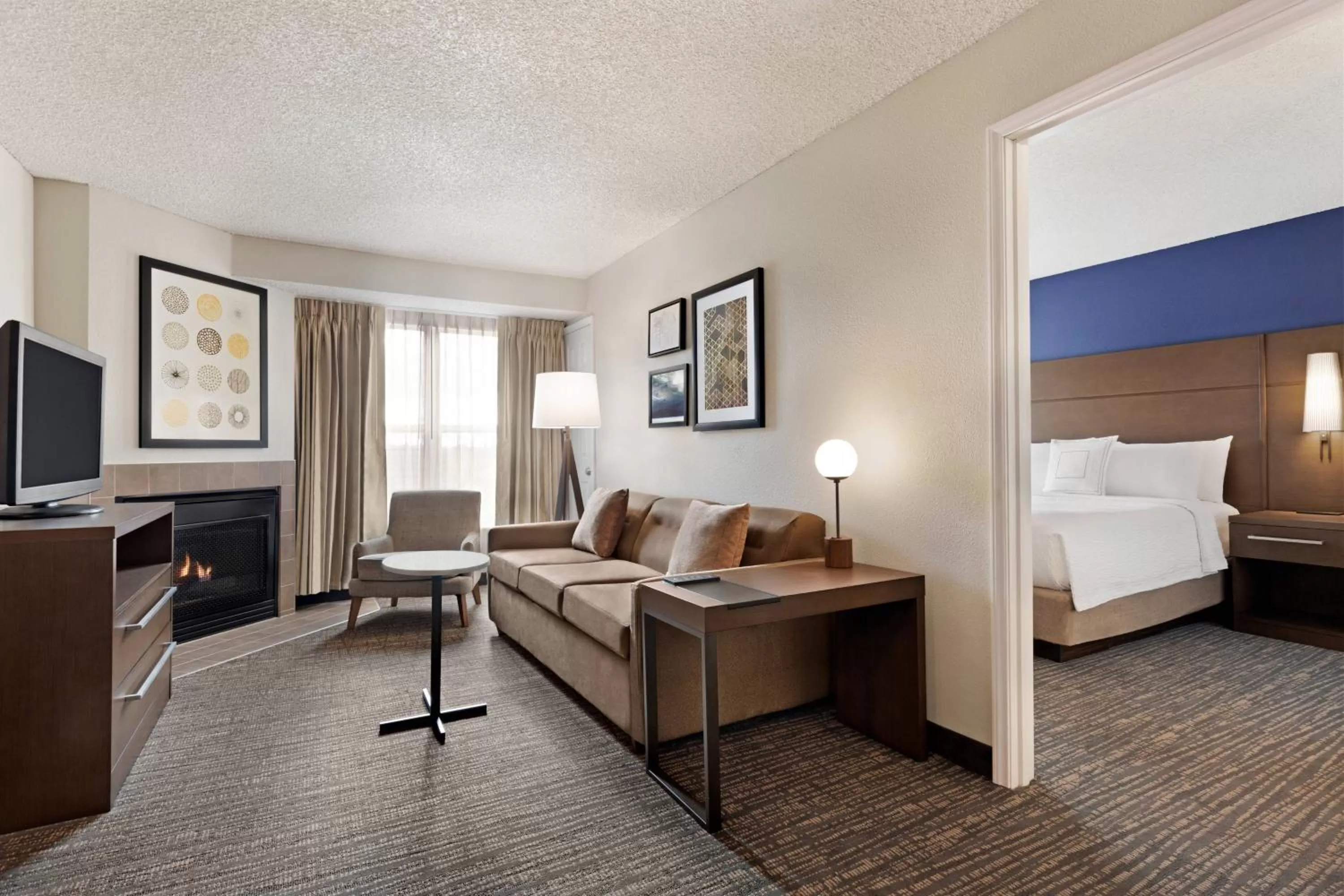 Bedroom, Bed in Residence Inn by Marriott Roseville