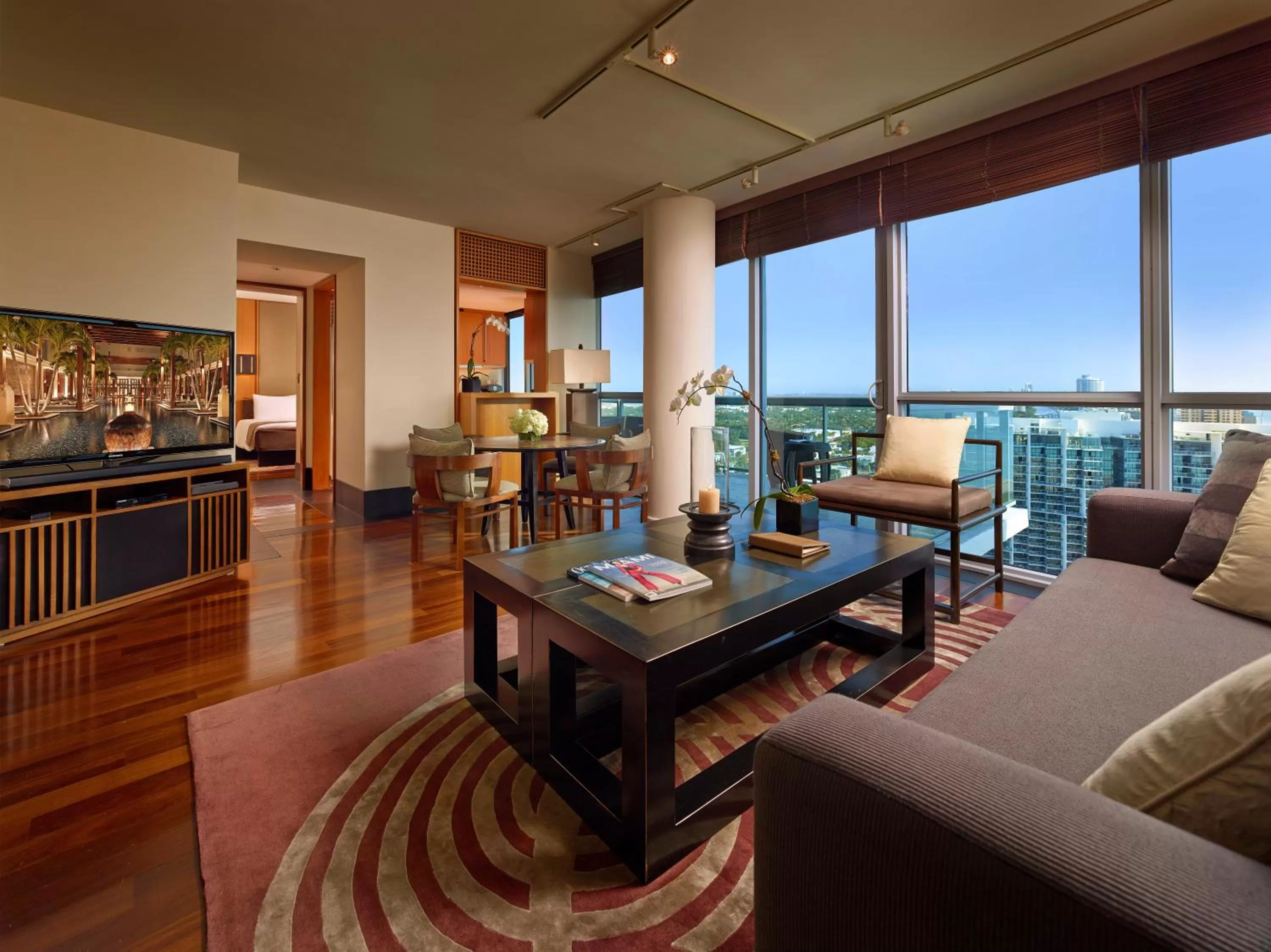 Living room in The Setai, Miami Beach