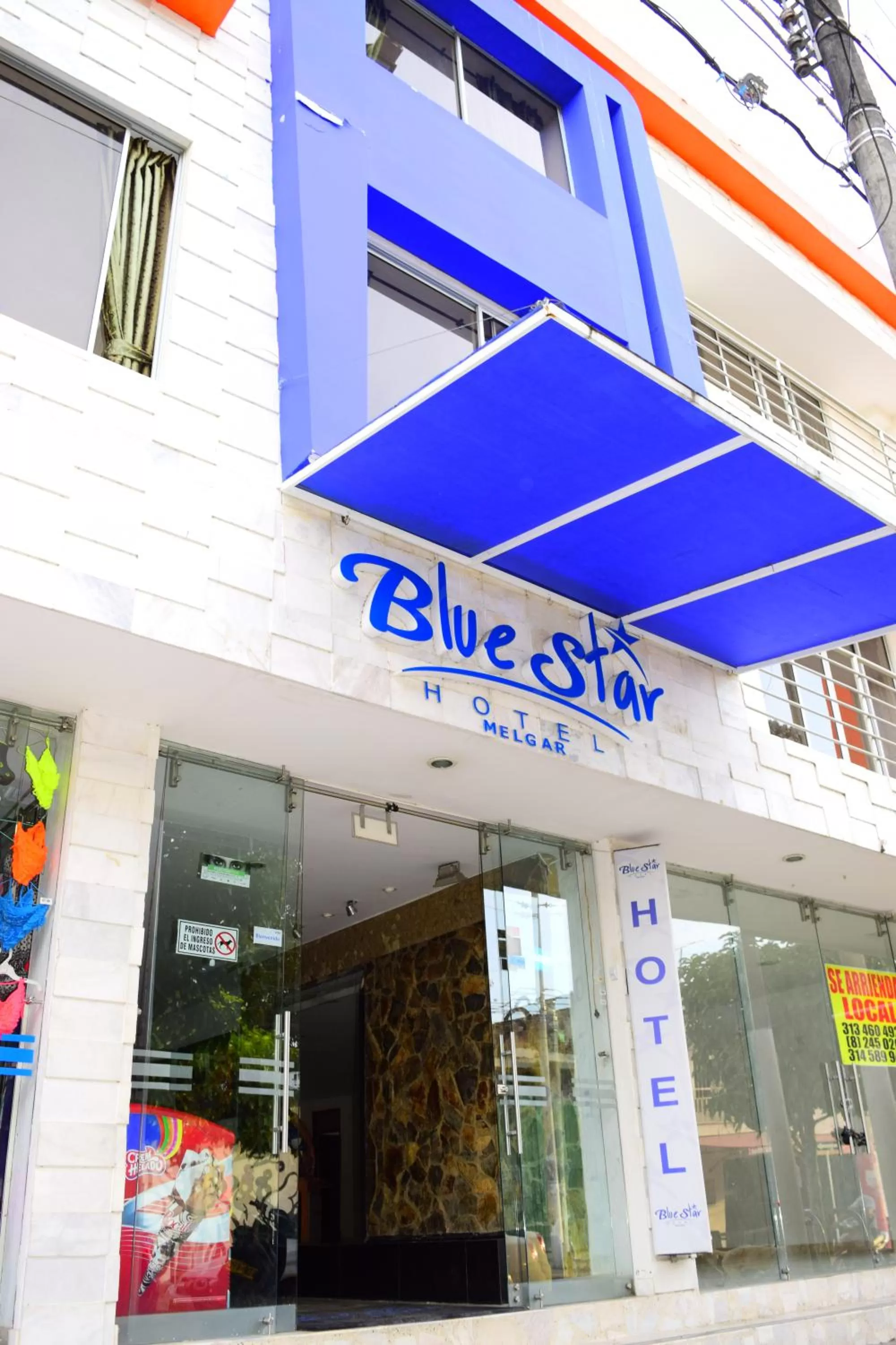 Facade/entrance in Blue Star Hotel