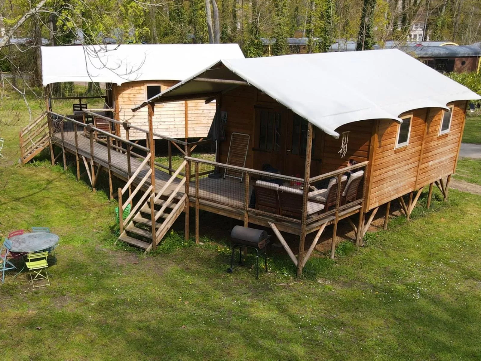 Bird's eye view in Le Village de la Champagne - Slowmoov