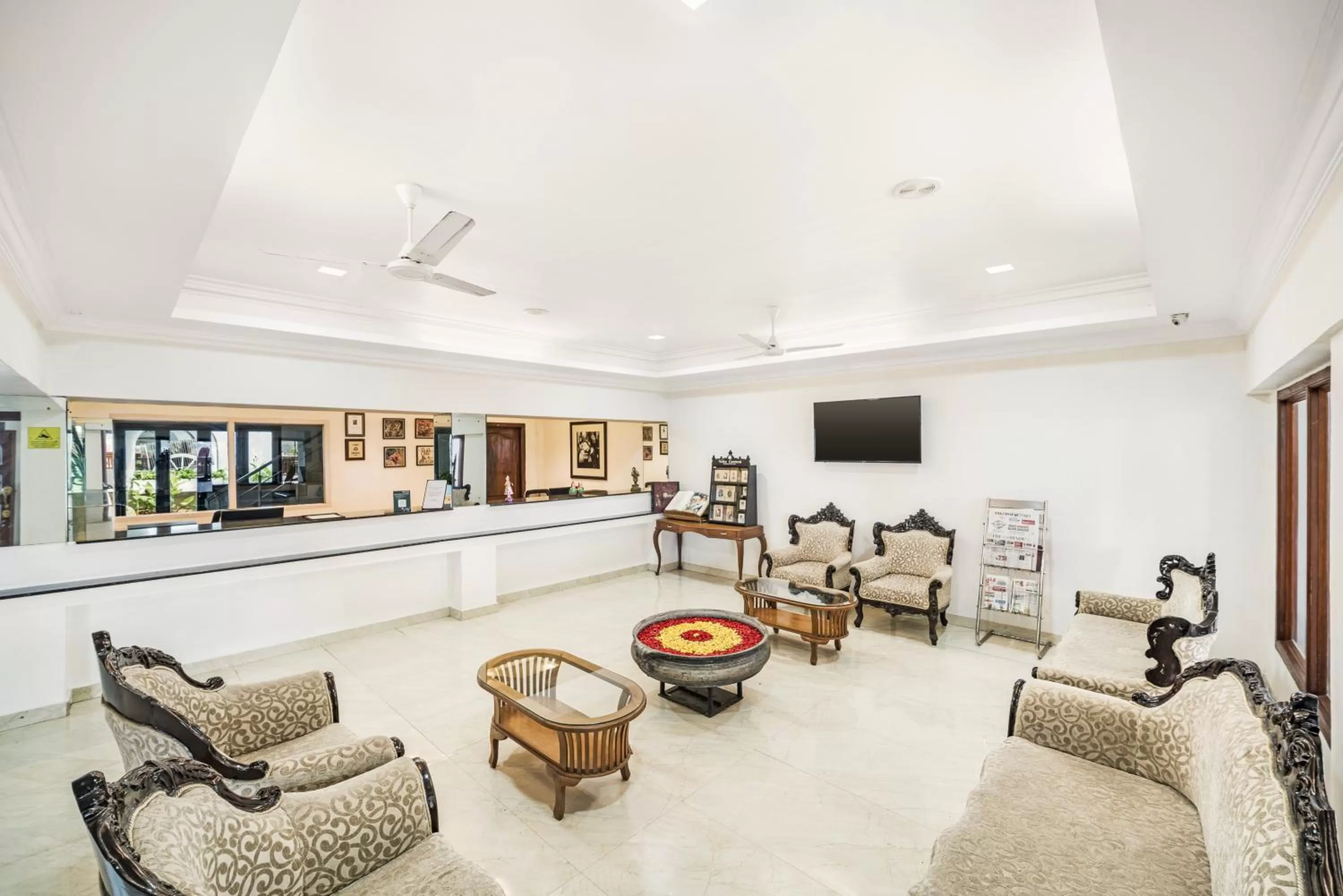 Lobby or reception in GReaT Trails Riverview Thanjavur By GRT Hotels