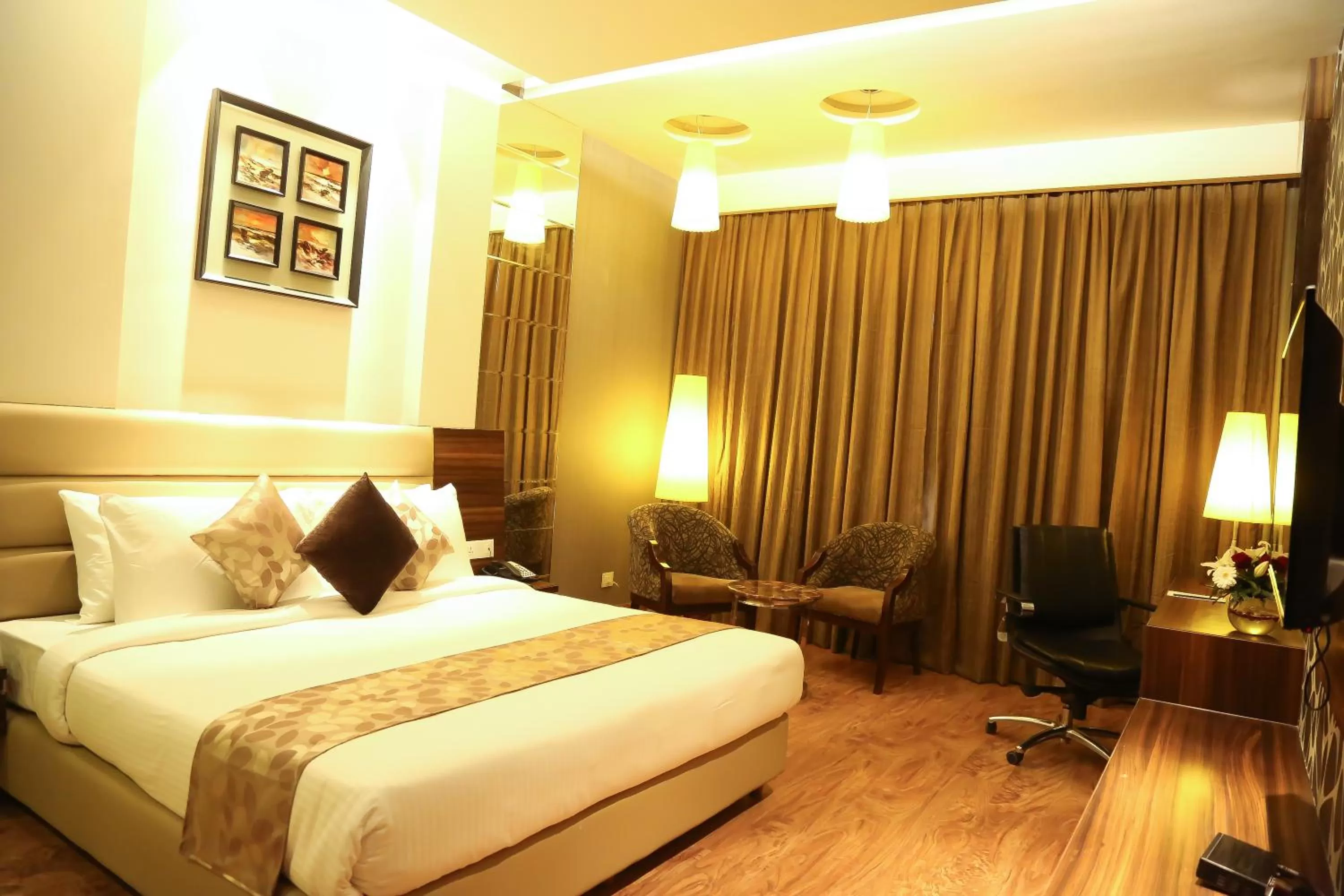 Bed in The Vivaan Hotel & Resorts Karnal