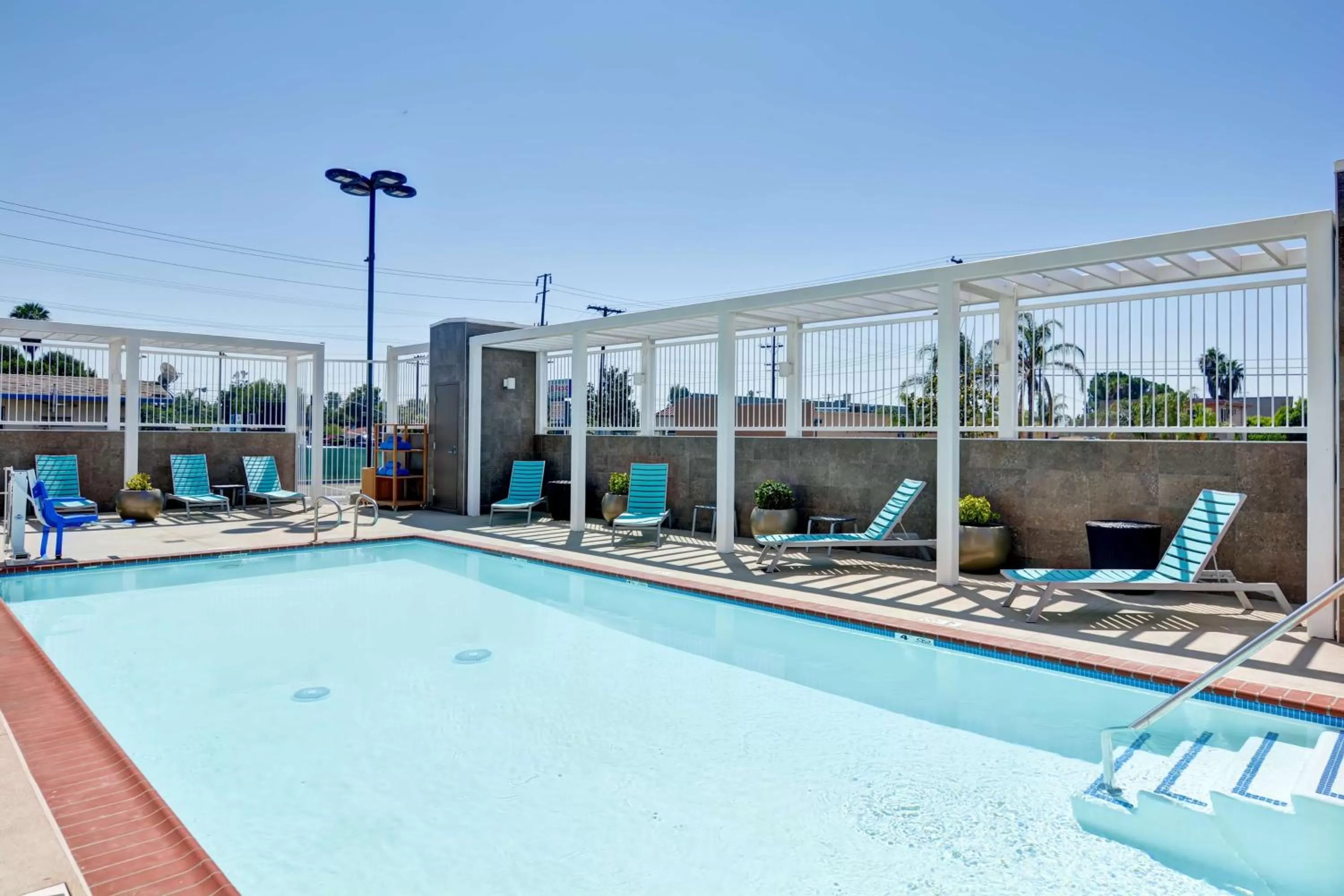 Pool view in Home2 Suites Azusa