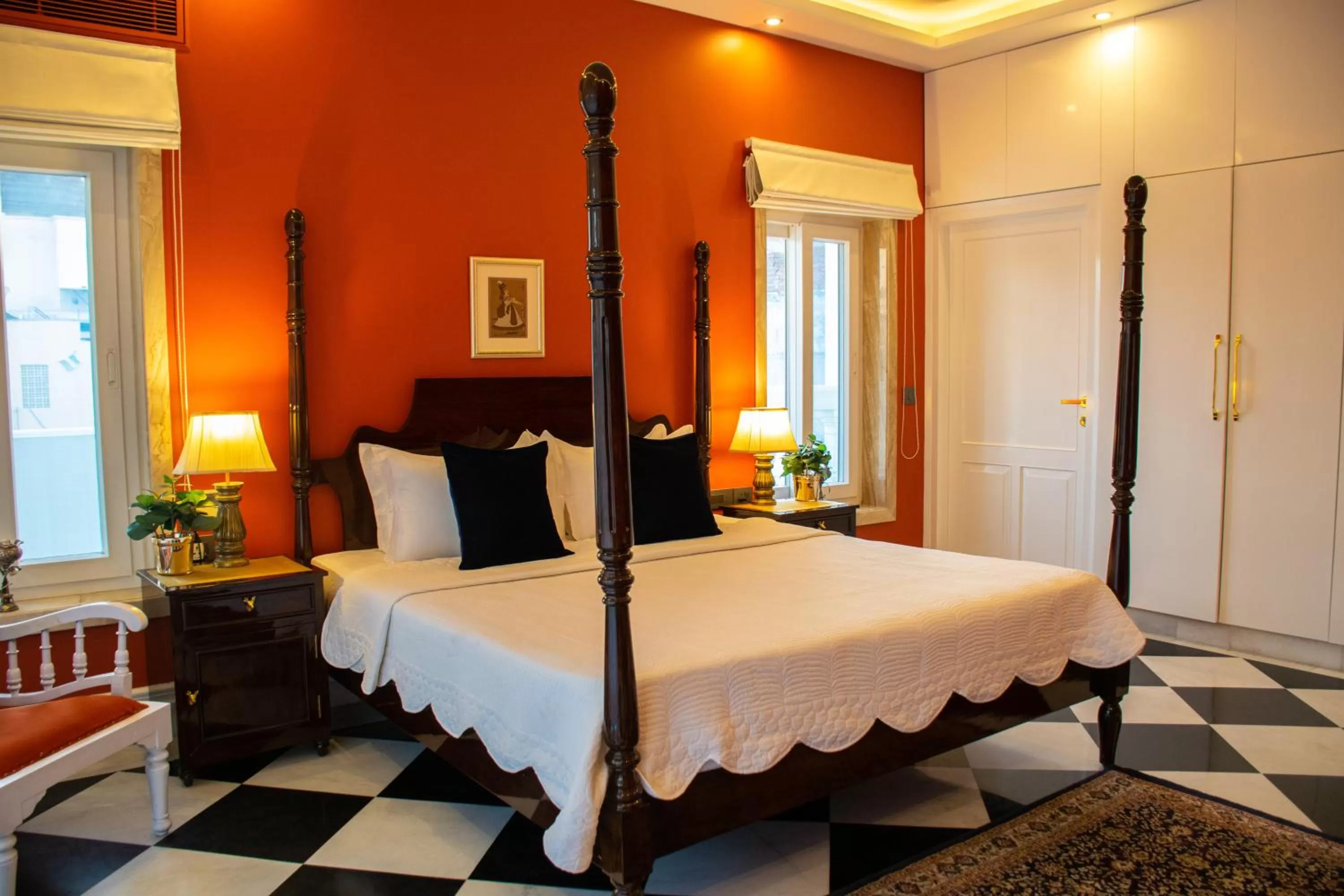 Photo of the whole room, Bed in Dileep Kothi - A Royal Boutique Luxury Suites in Jaipur