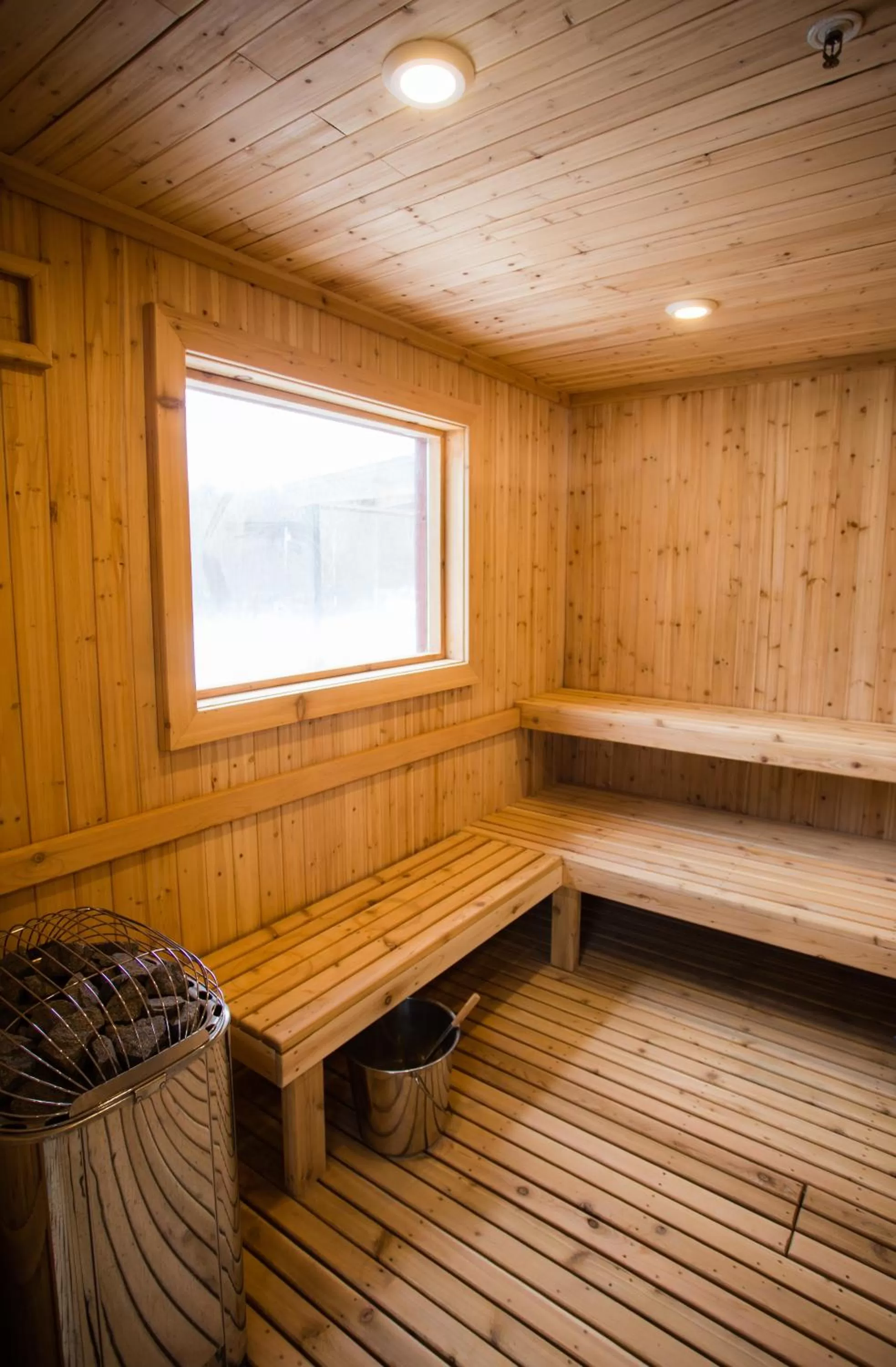 Sauna in Mountain Meadows Lodge