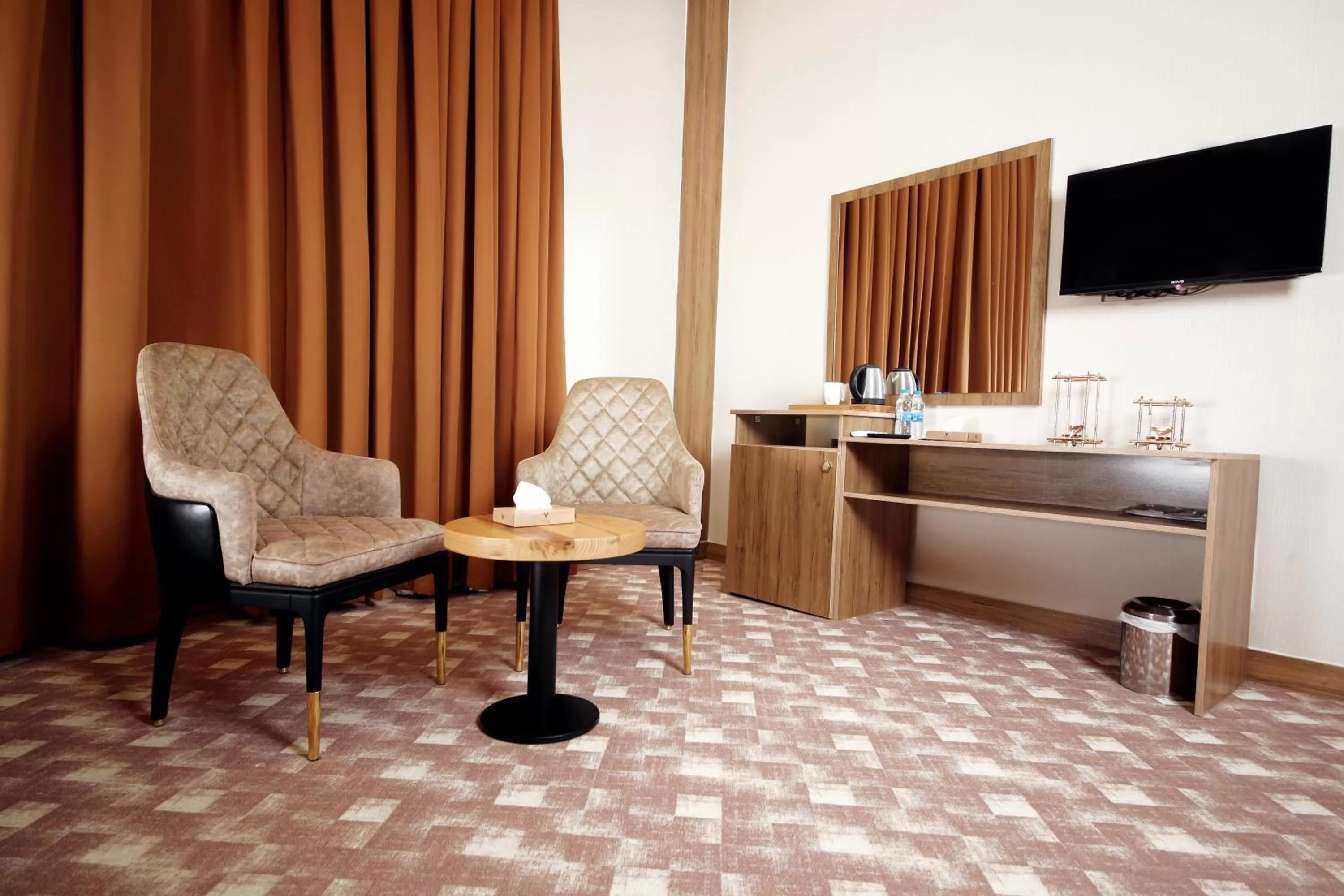 Seating area in Al Yarmouk International Hotel