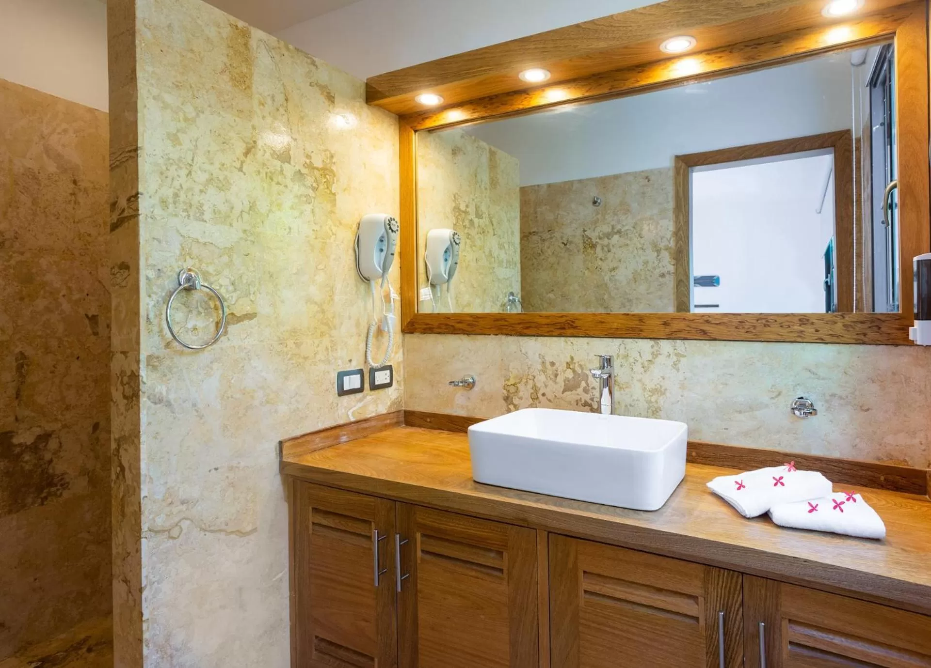 Bathroom in Louisa Aparthotel