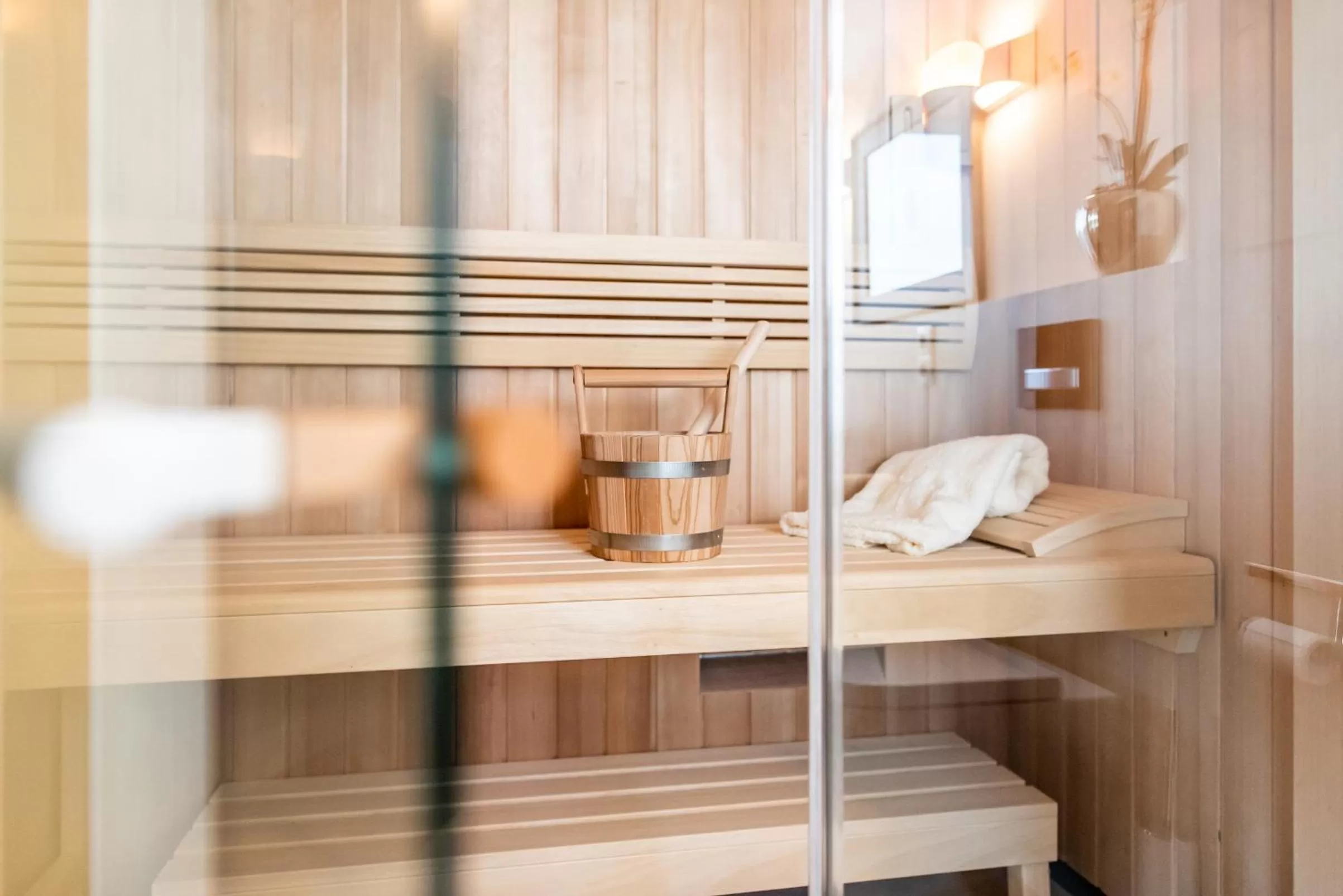 Sauna, Bed in Intermar Hotel & Apartments