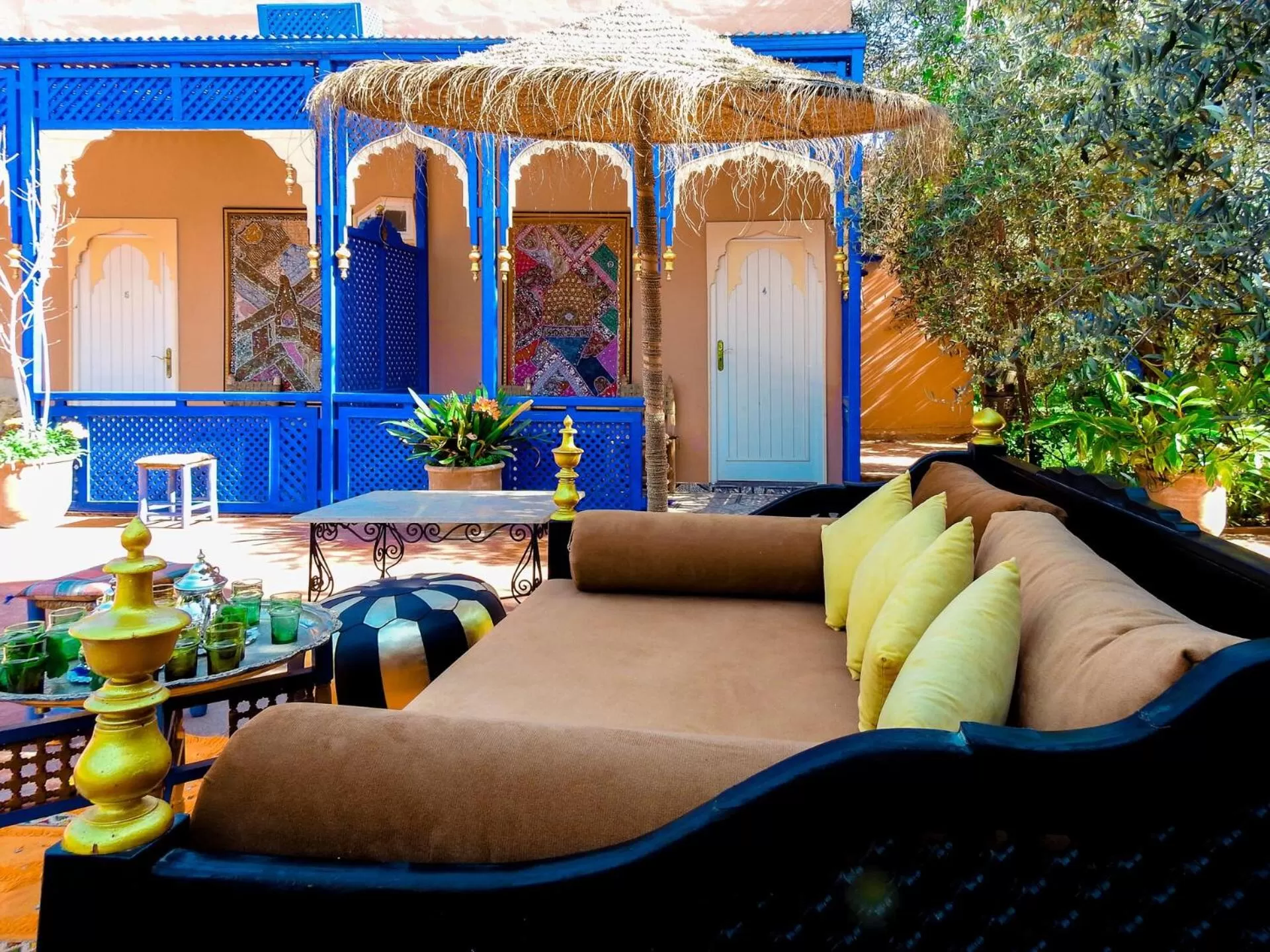 Patio in Le Bleu House