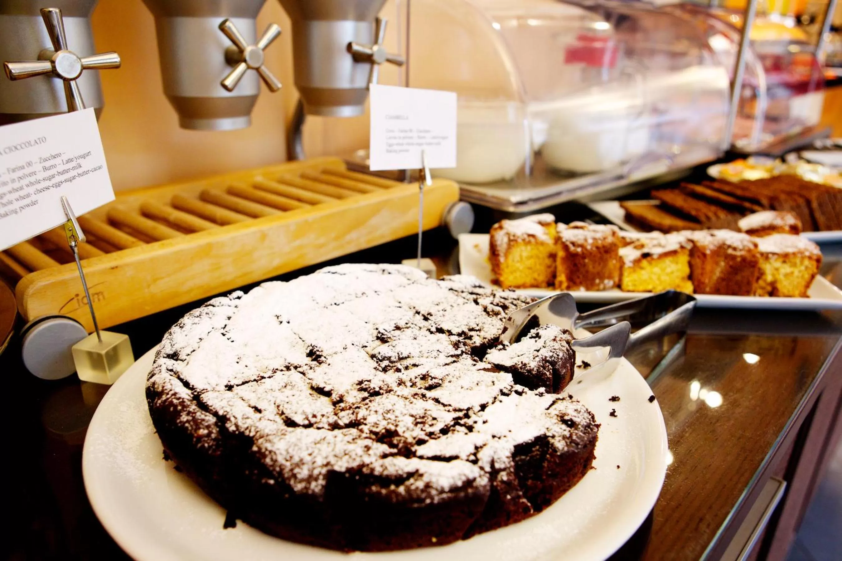 Italian breakfast in Hotel Garden