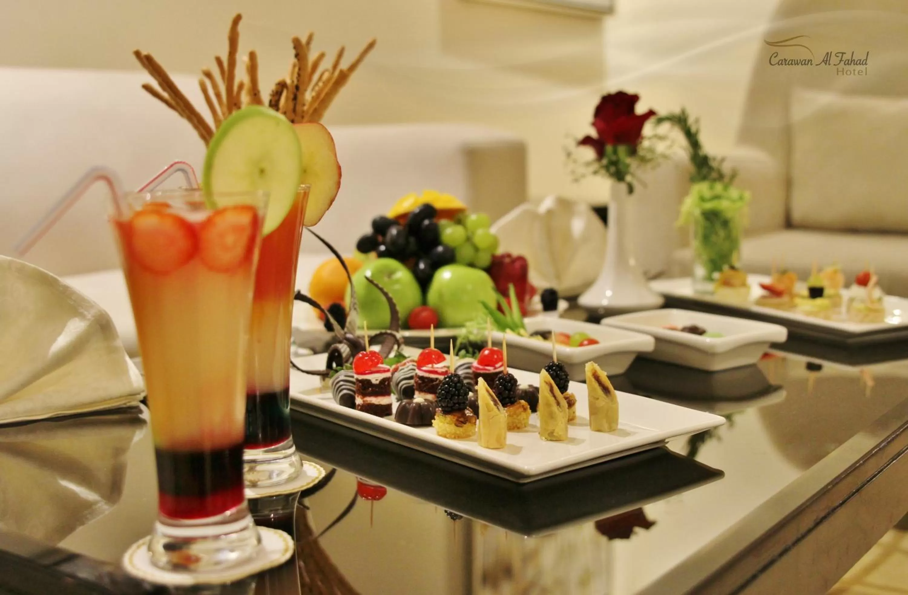 Food and drinks in Carawan Al Fahad Hotel