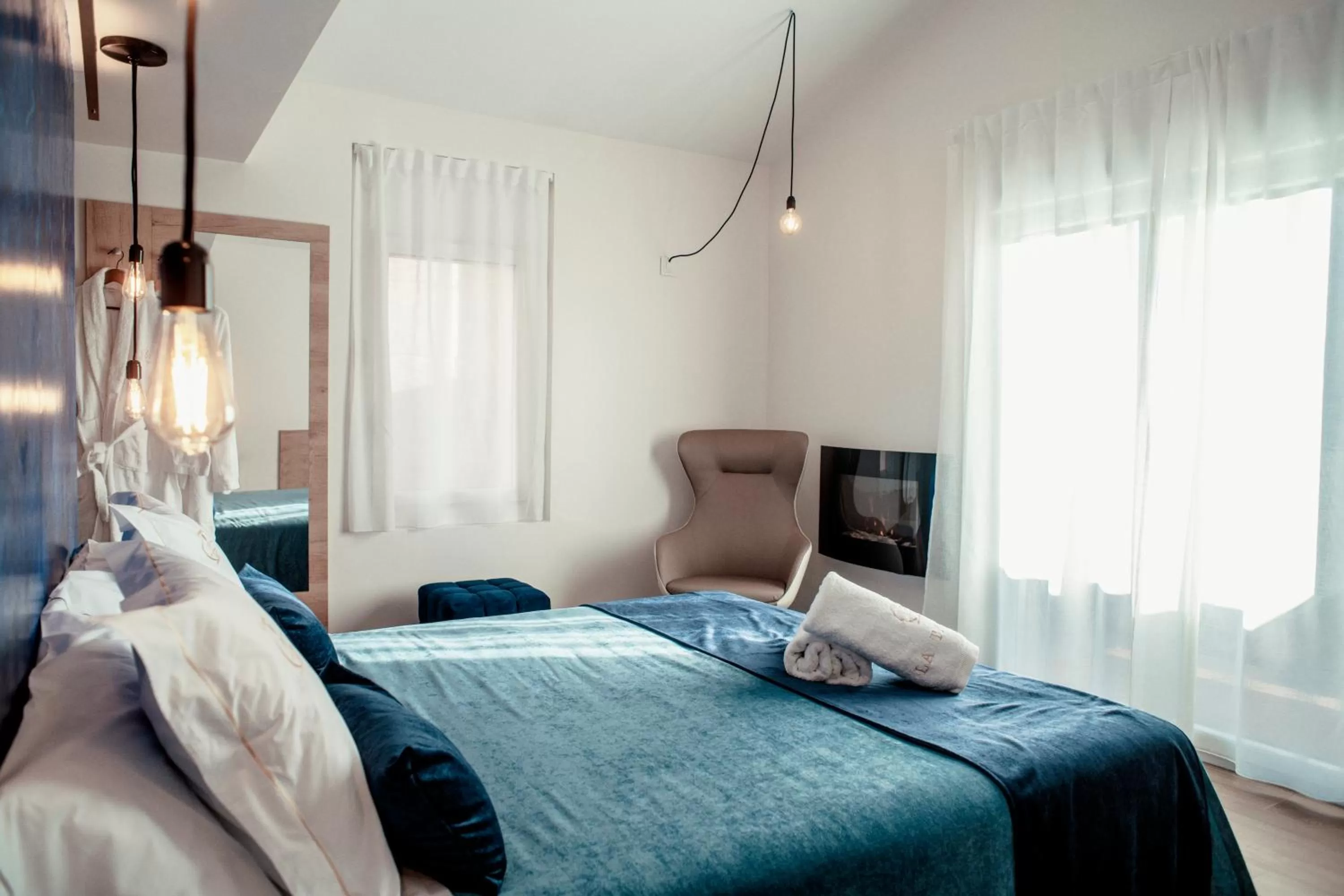 Bed in La Trobada Hotel Boutique