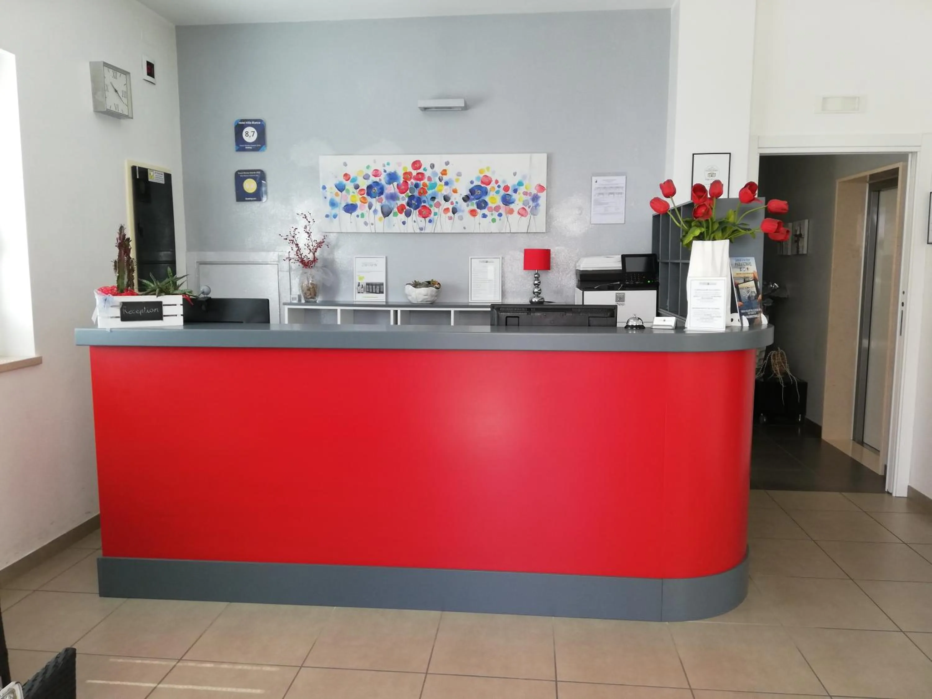 Lobby or reception in Hotel Villa Bianca