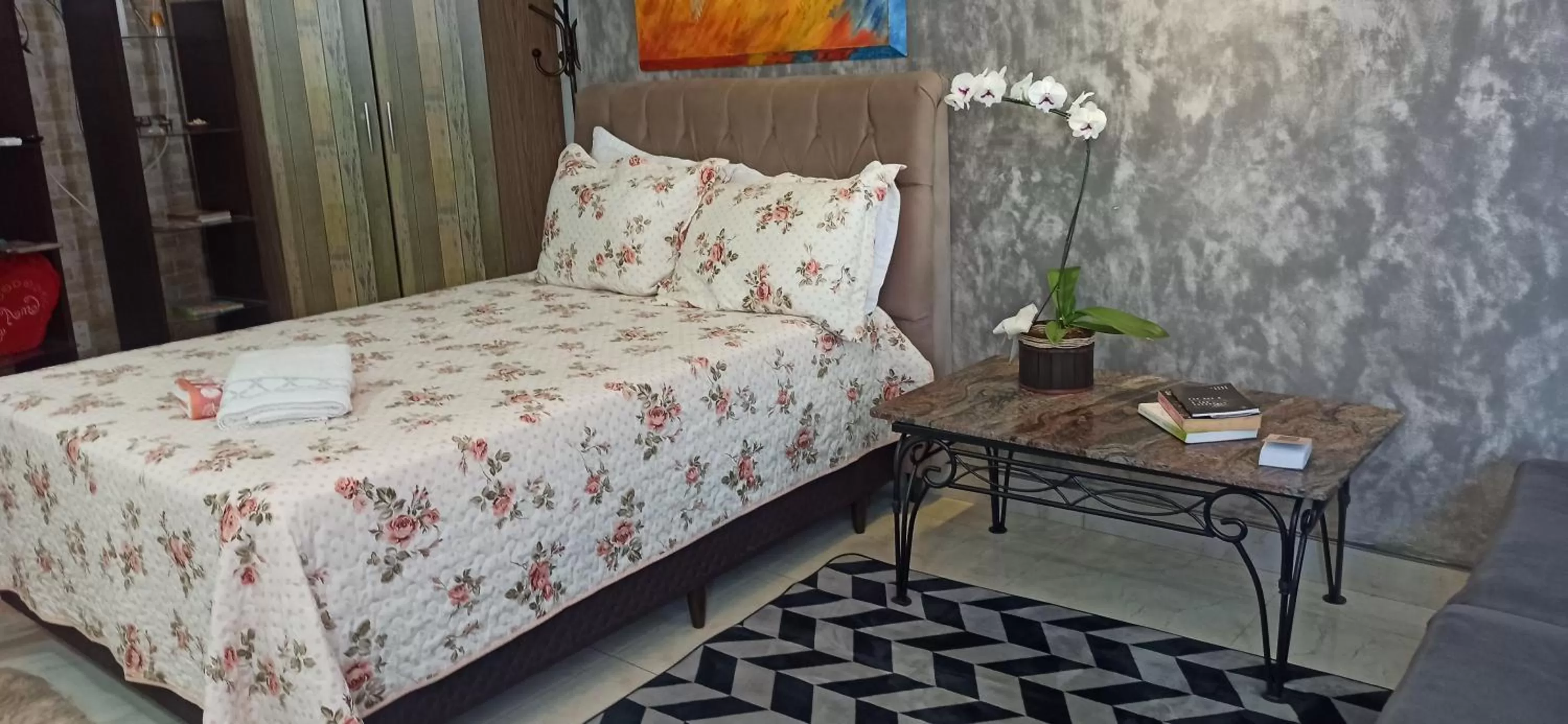 Bed in Pousada Bom Sono