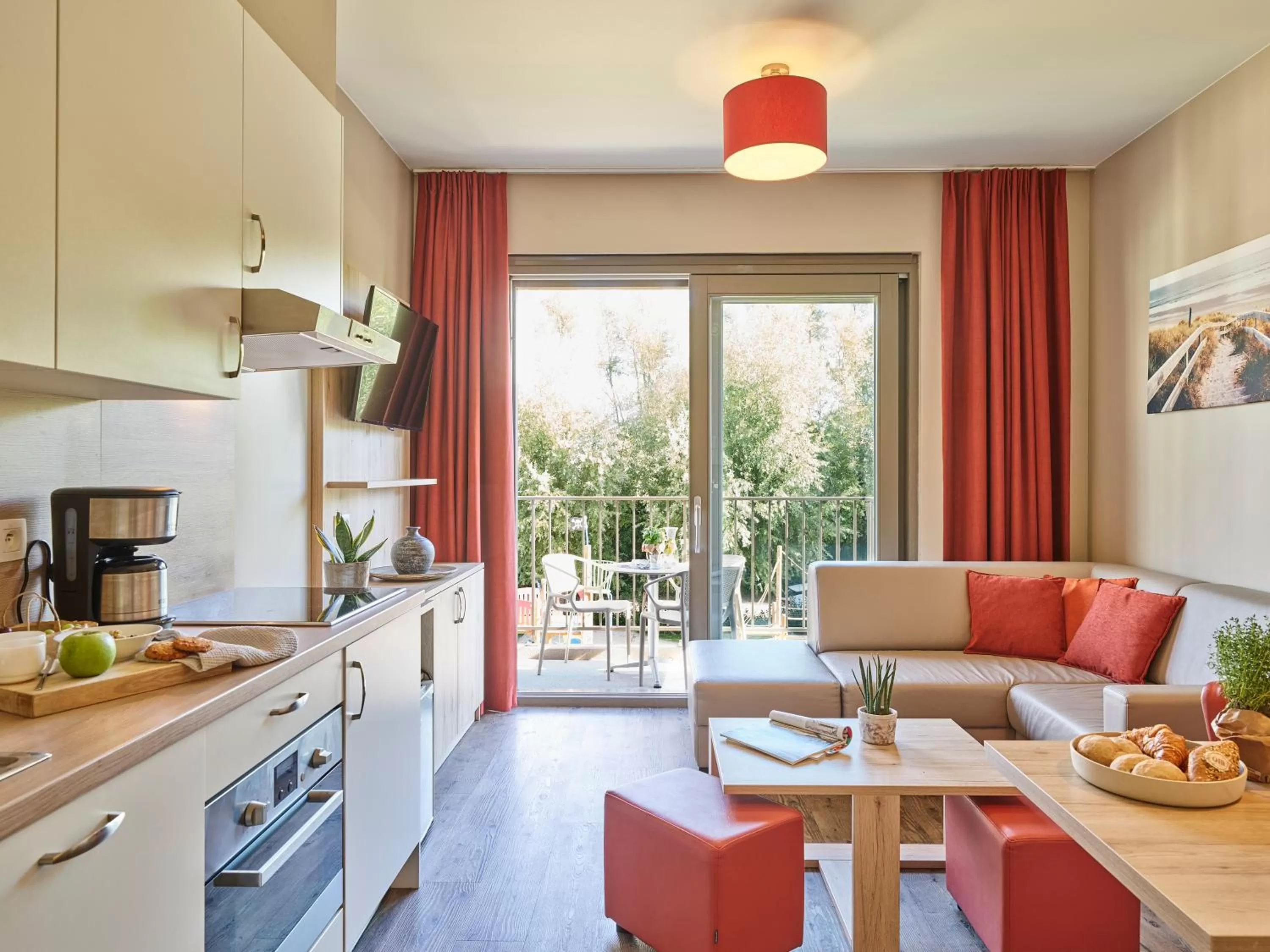 Seating area in Holiday Suites Westende - Middelkerke