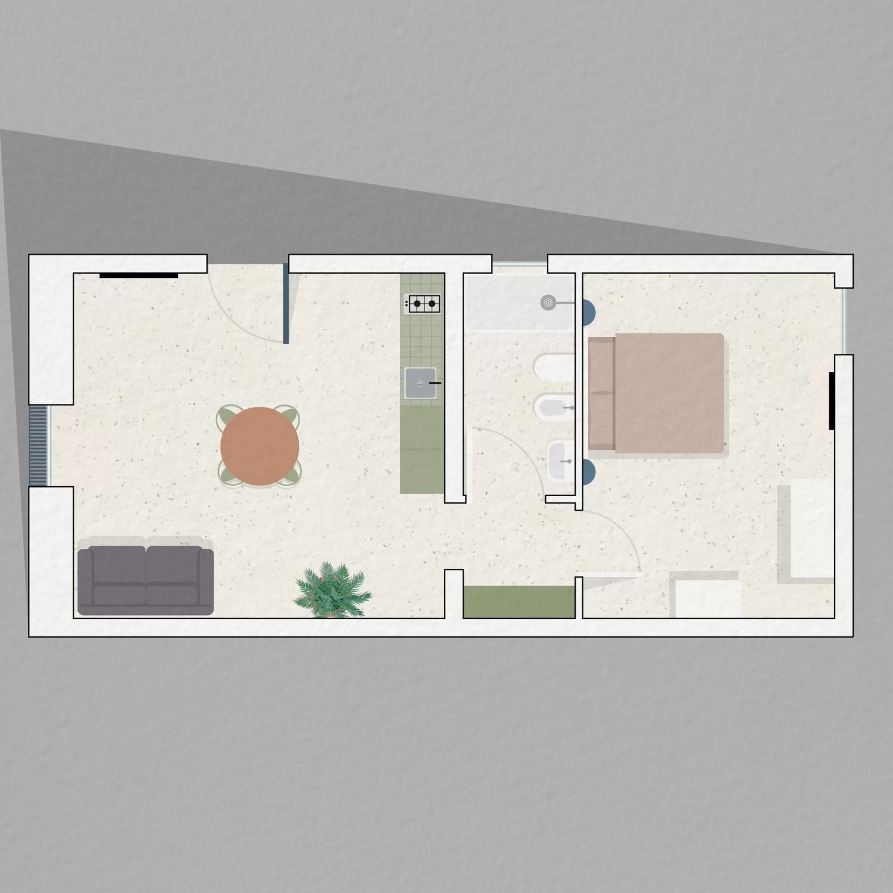 Floor plan in Living u HomeSuites