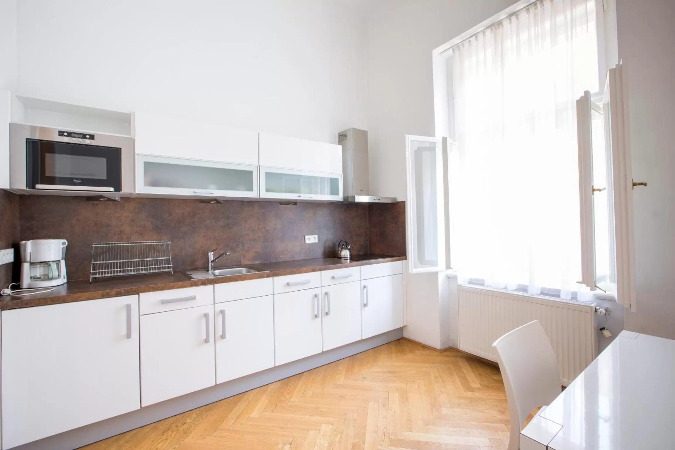 Kitchen or kitchenette in Sophie's Hostel