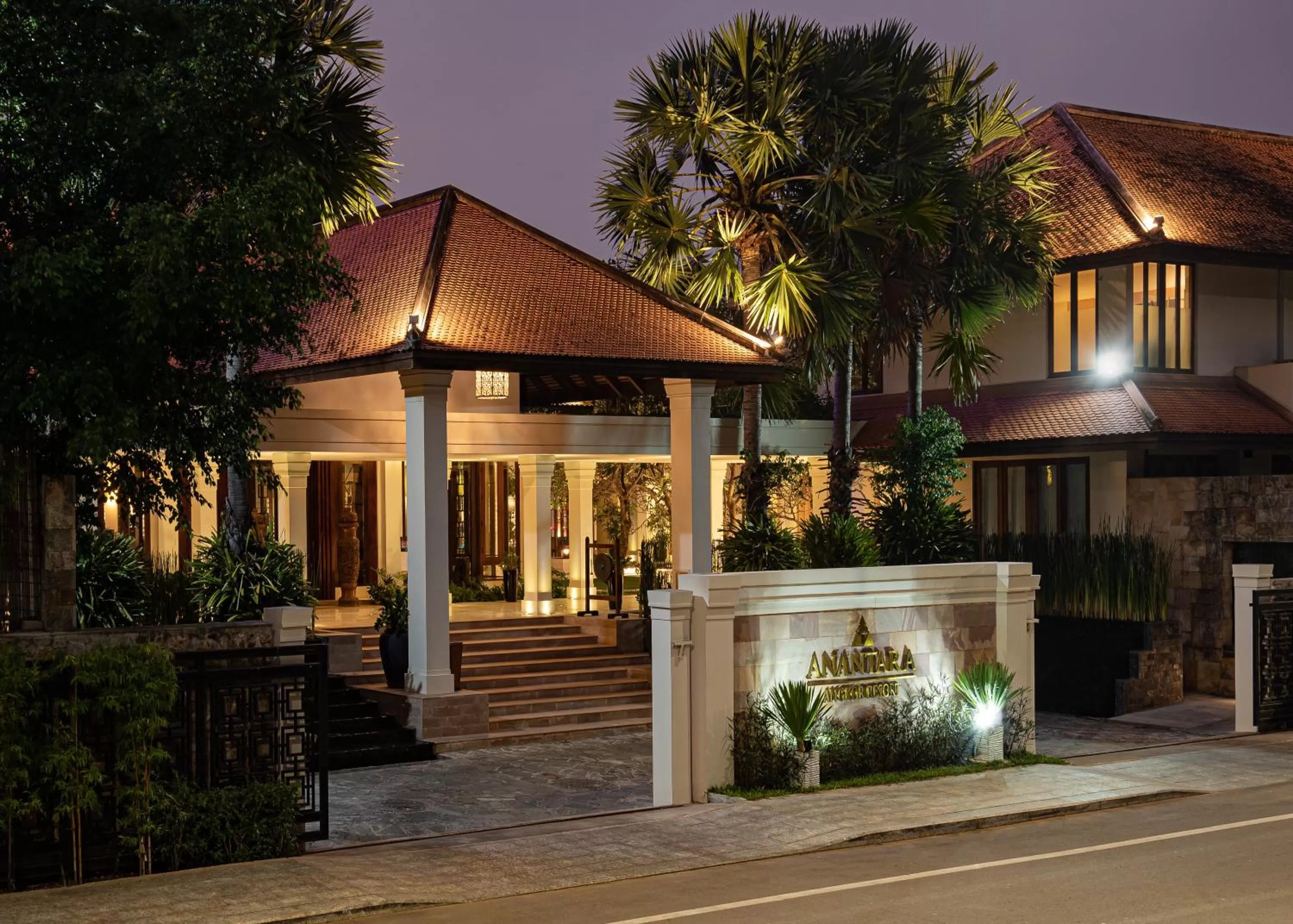 Facade/entrance in Anantara Angkor Resort