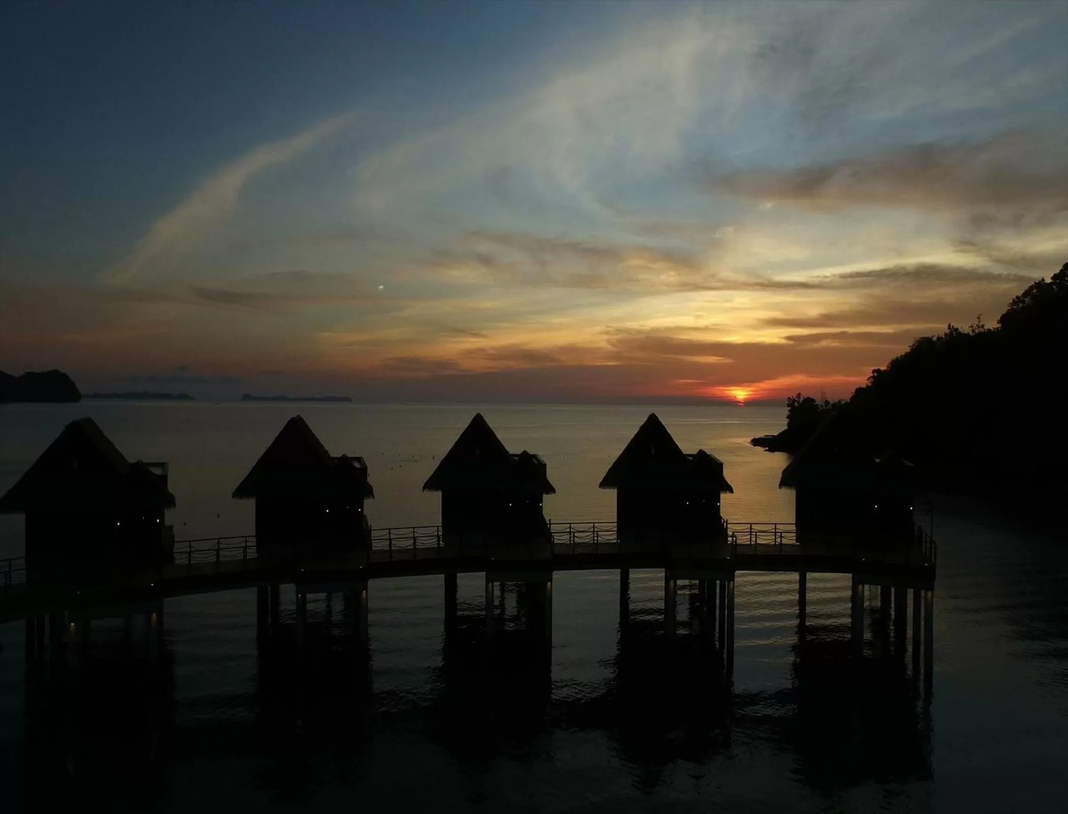Sunset, Sunrise/Sunset in Palau Pacific Resort