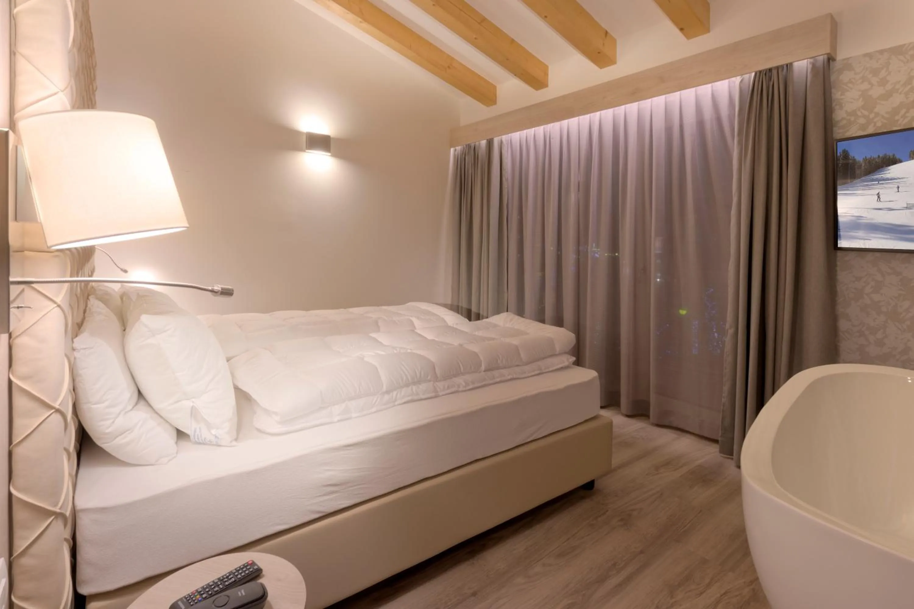 Bed in Hotel Rosengarten