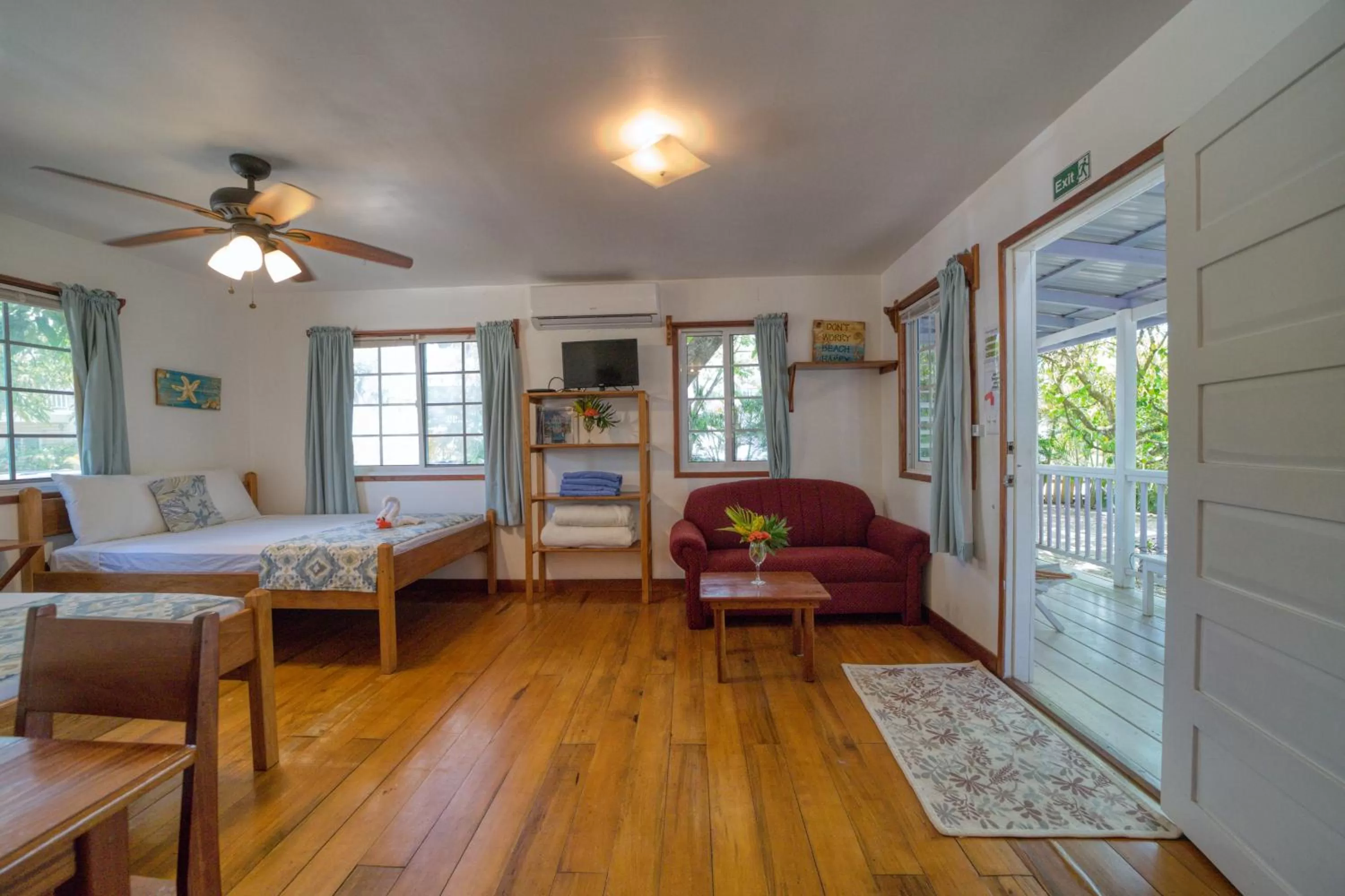 Seating area in Placencia Villas
