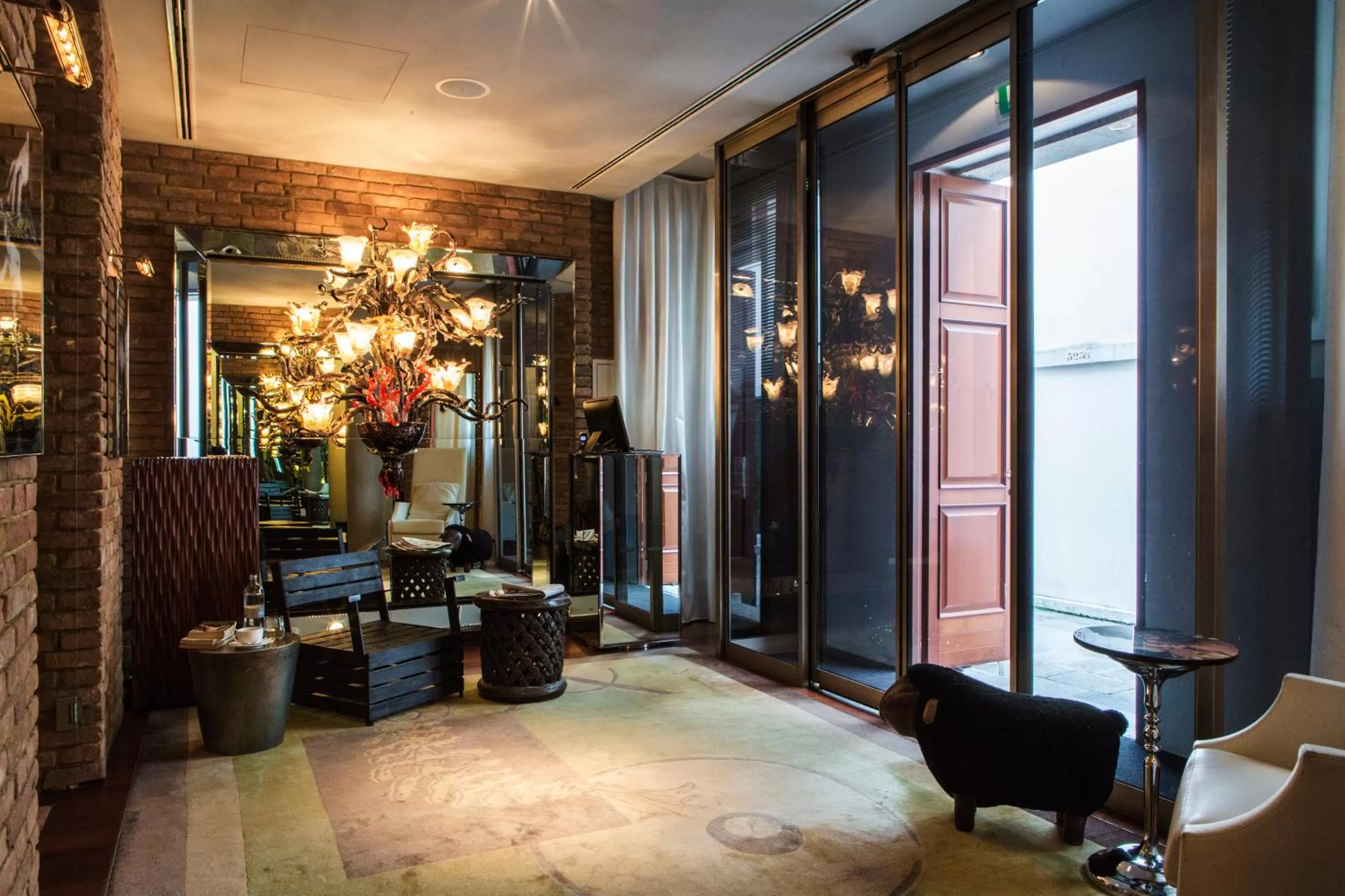 Lobby or reception in Hotel Palazzina Grassi