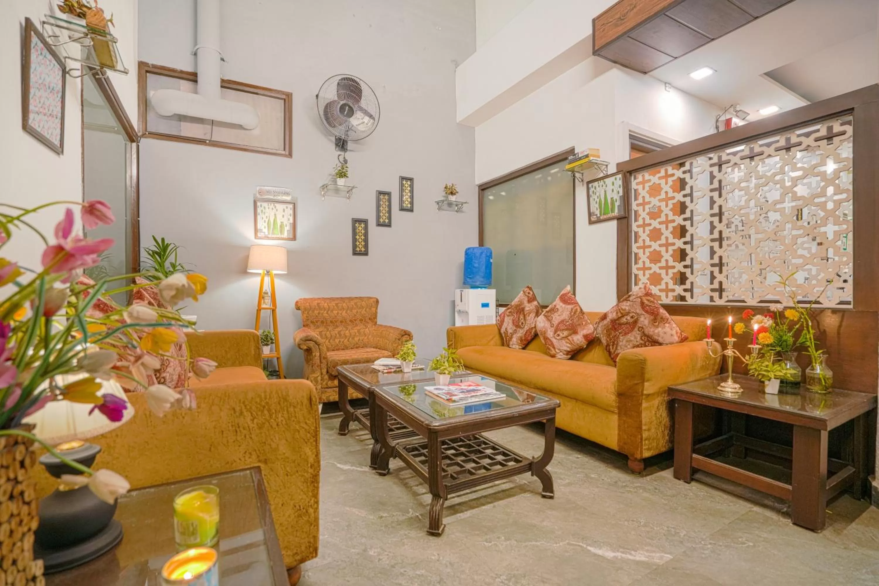 Seating area in Hotel Seven- Center of City Chandigarh