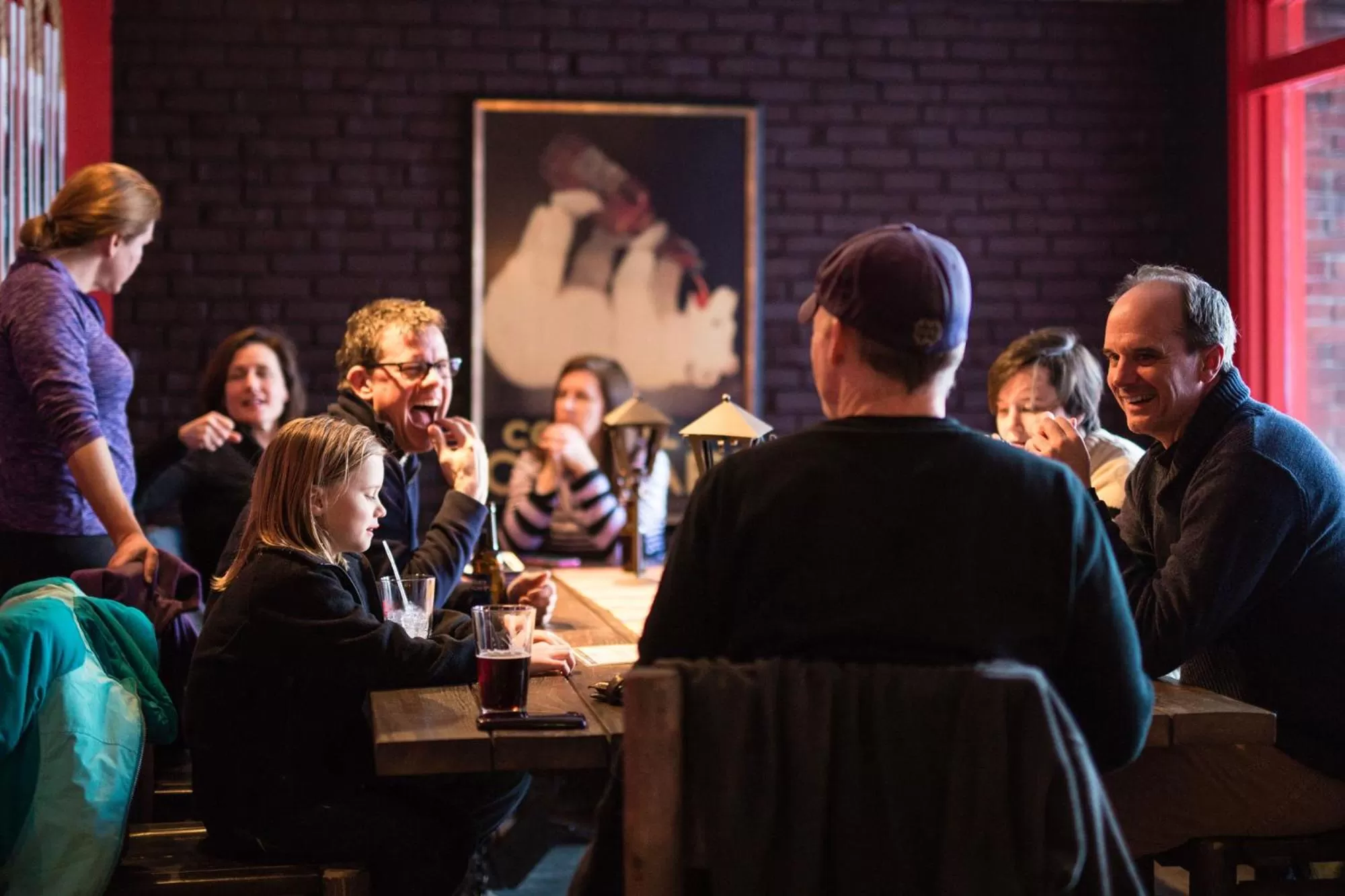 Communal lounge/ TV room in Lake House at High Peaks Resort