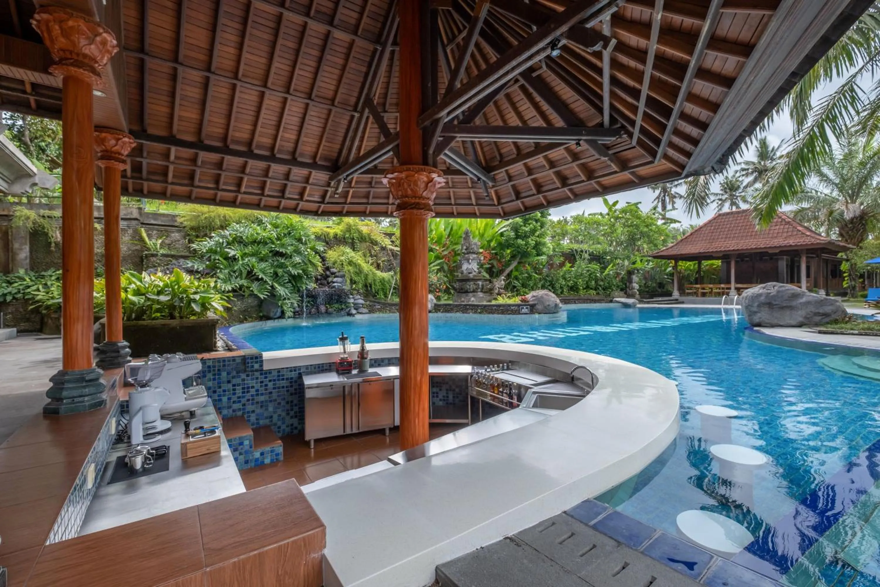 Swimming pool in Bhuwana Ubud Hotel and Farm