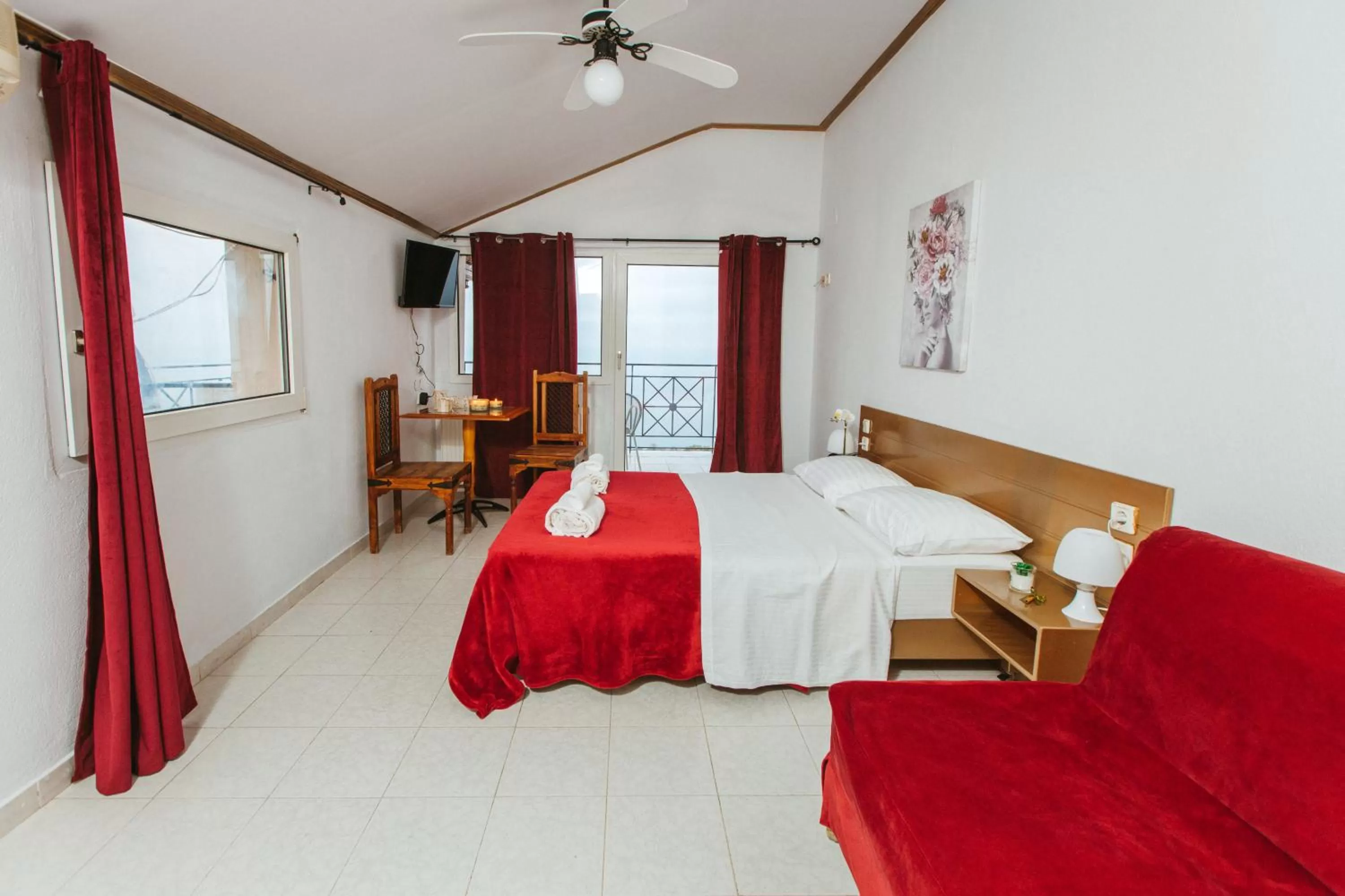 Bed in Hotel Christina - Happy Days