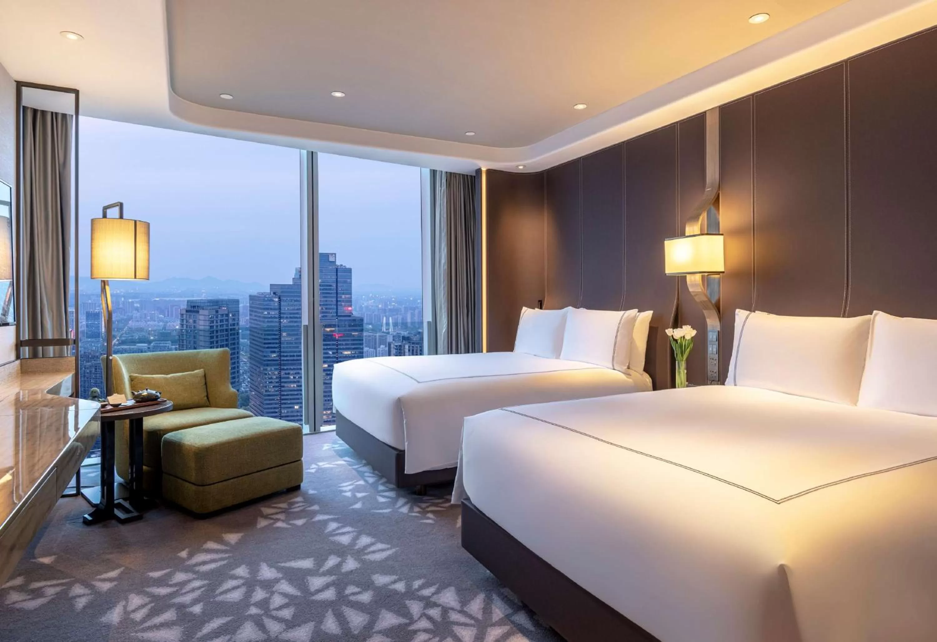 View (from property/room), Bed in Conrad Hangzhou