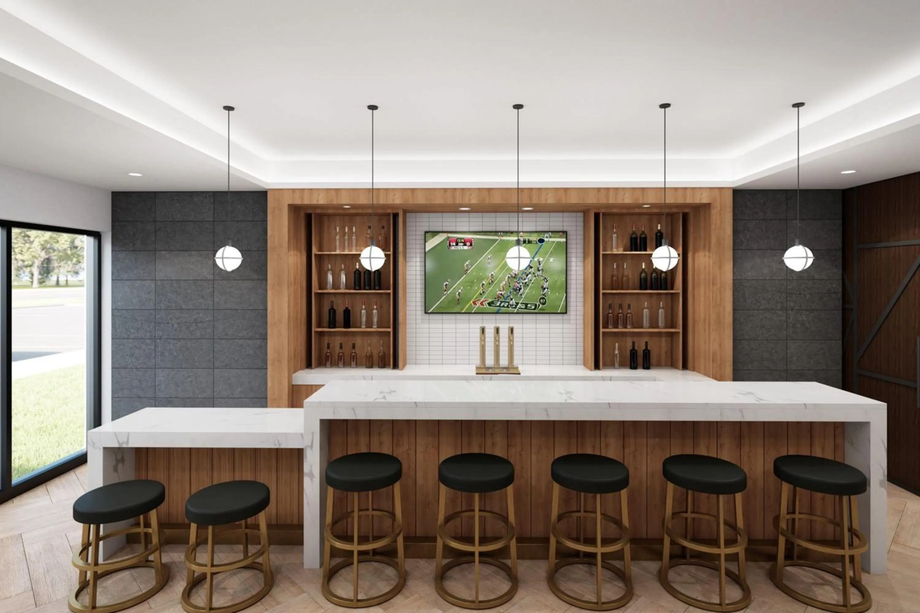 Lounge or bar in Staybridge Suites Detroit - Southfield