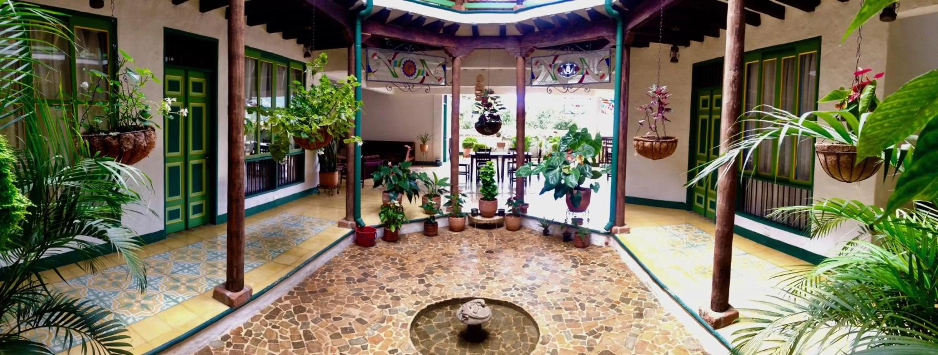 Patio in El Despertar Hotel