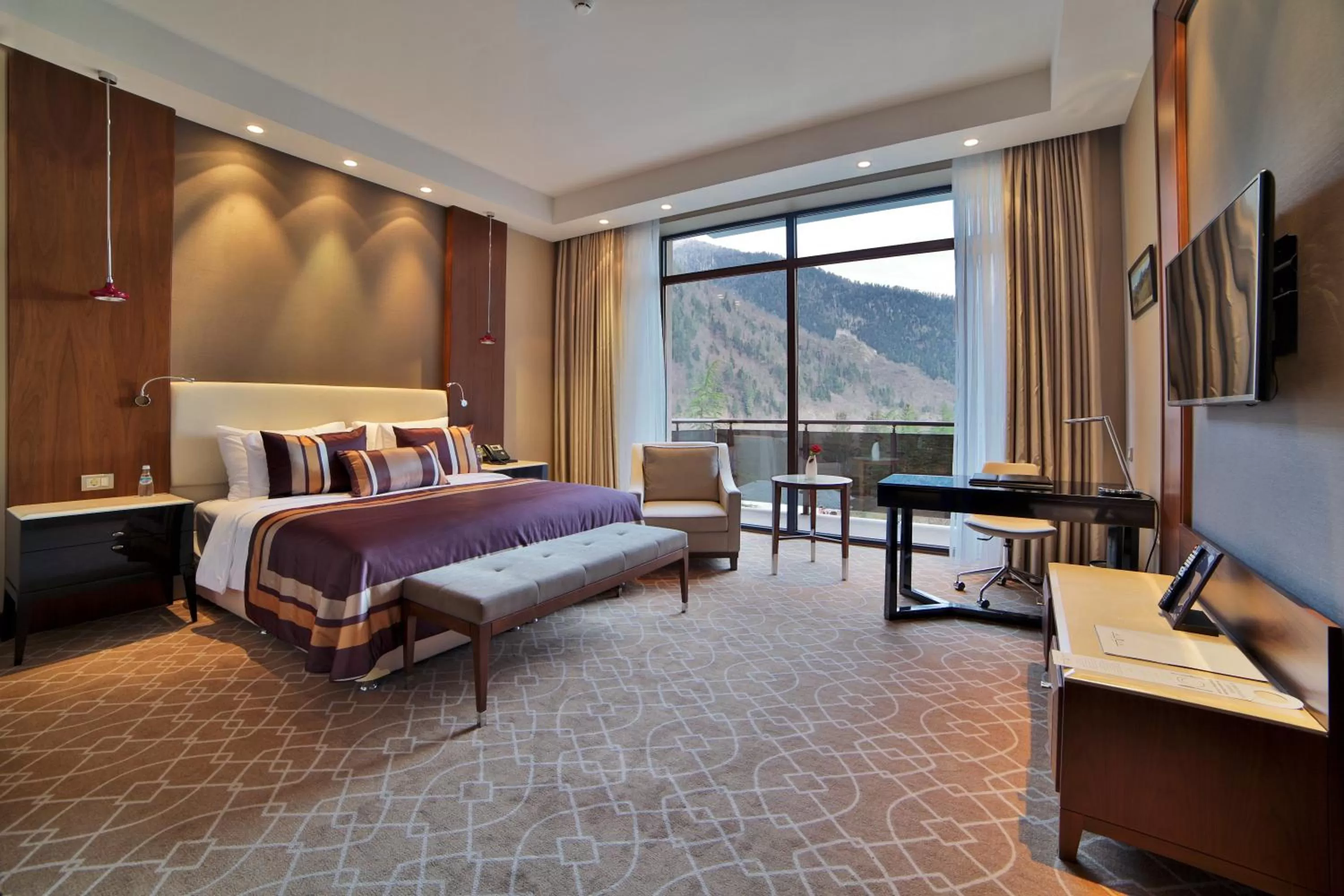 Bedroom, Bed in Borjomi Likani Health & Spa Centre