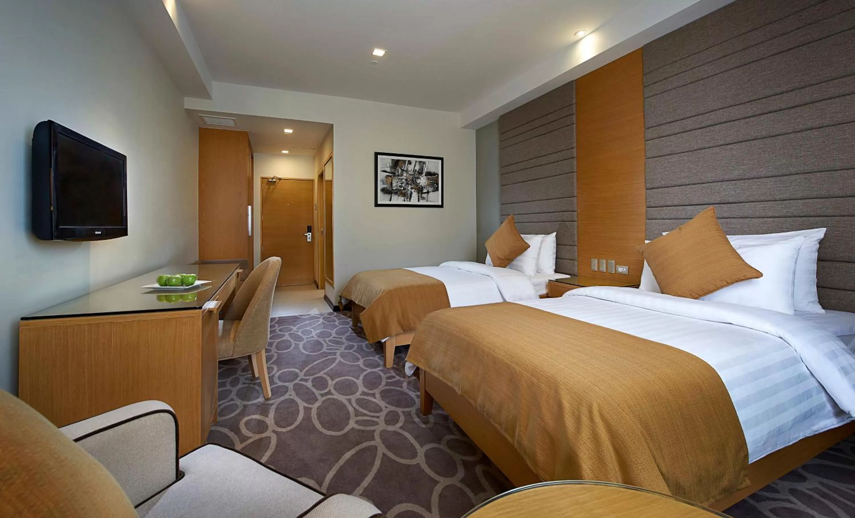 Bed in Berjaya Makati Hotel