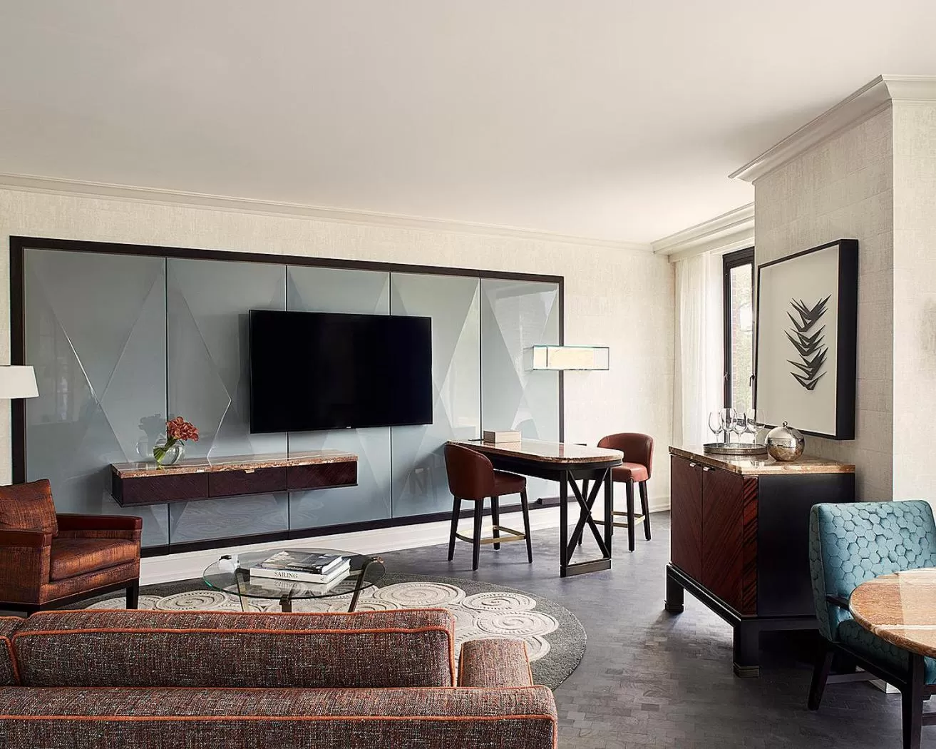 Living room in Four Seasons Boston