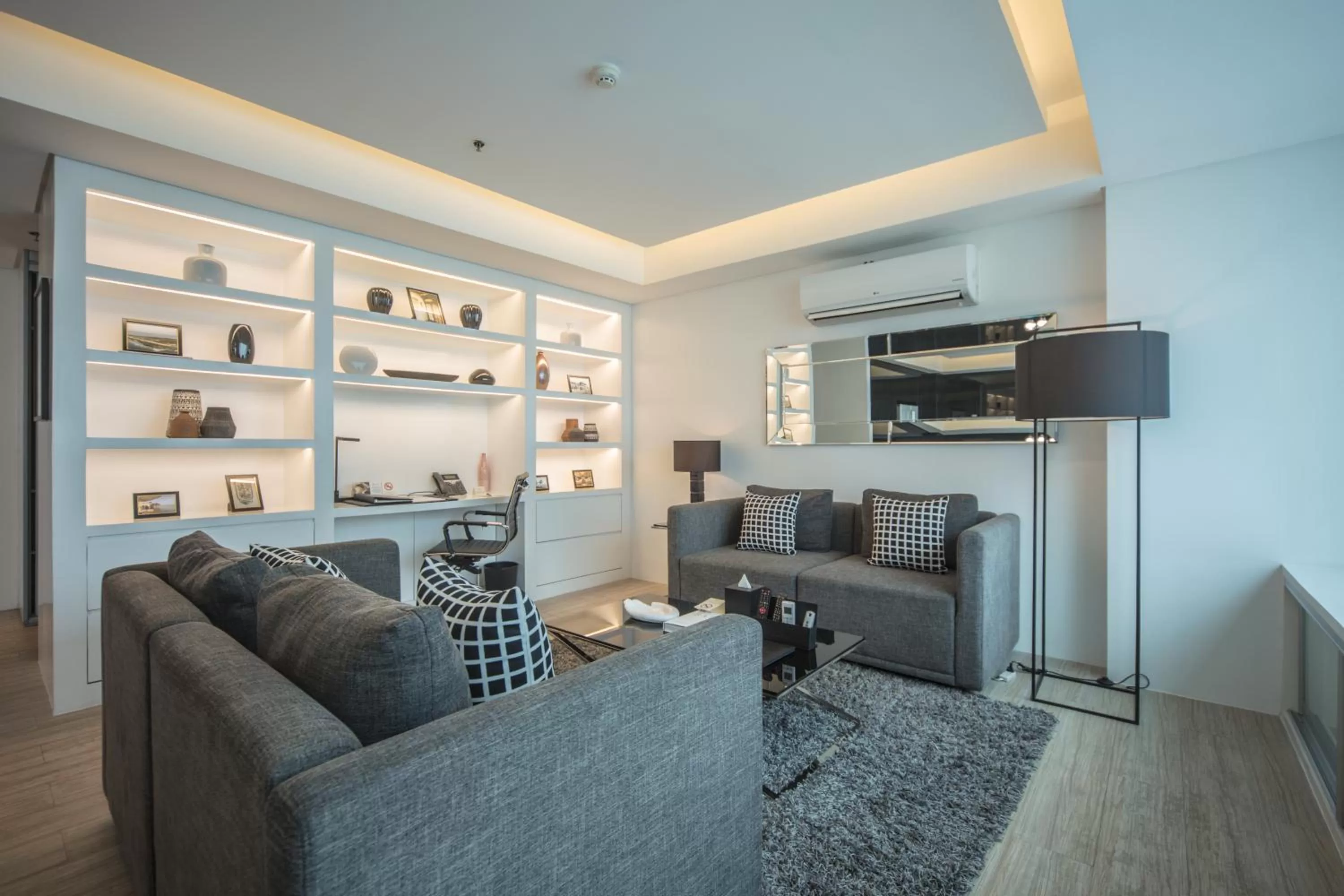 Living room in The Alpha Suites