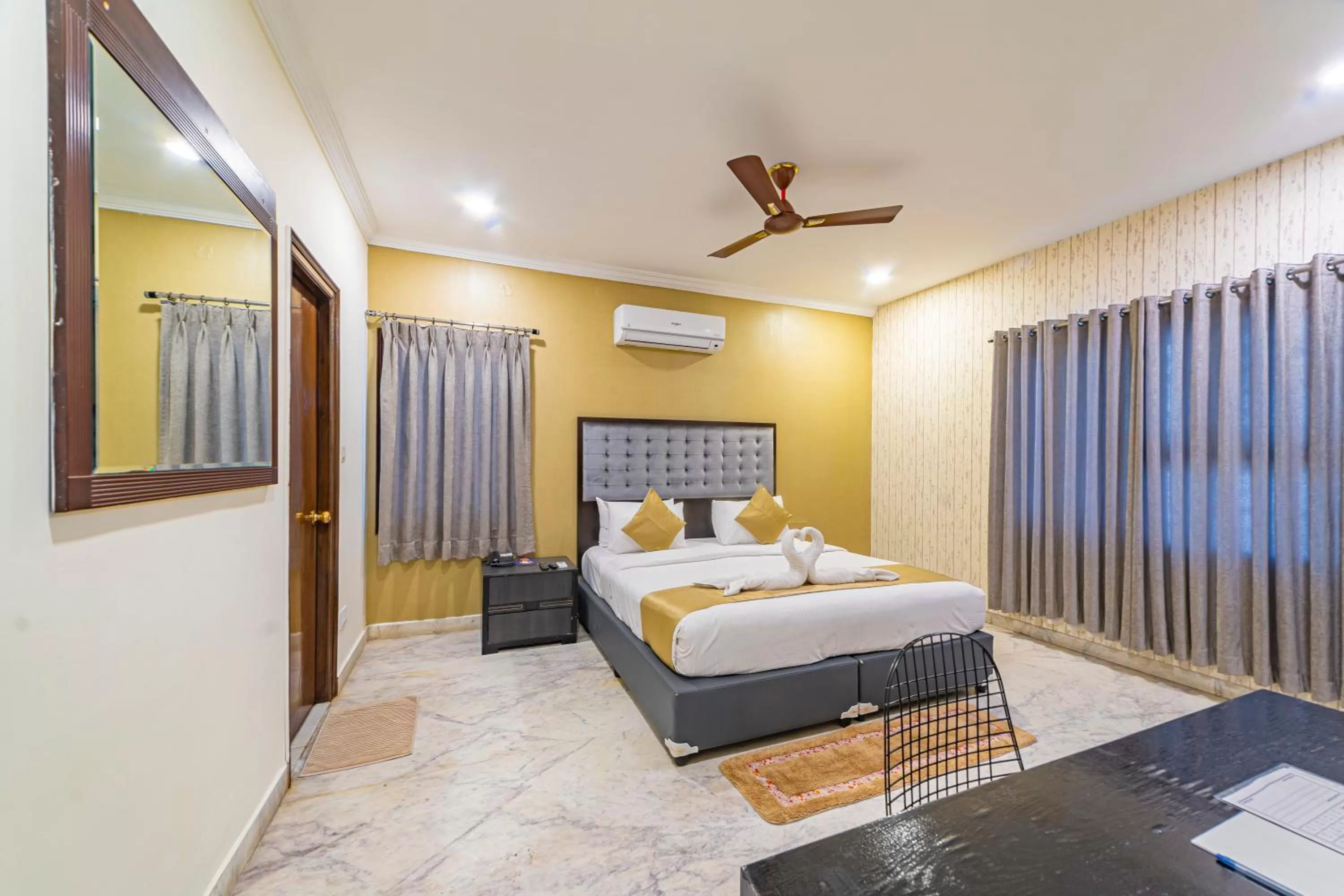 Bed in Hotel Athome & Serviced Apartments by Deccan Serai Hotels