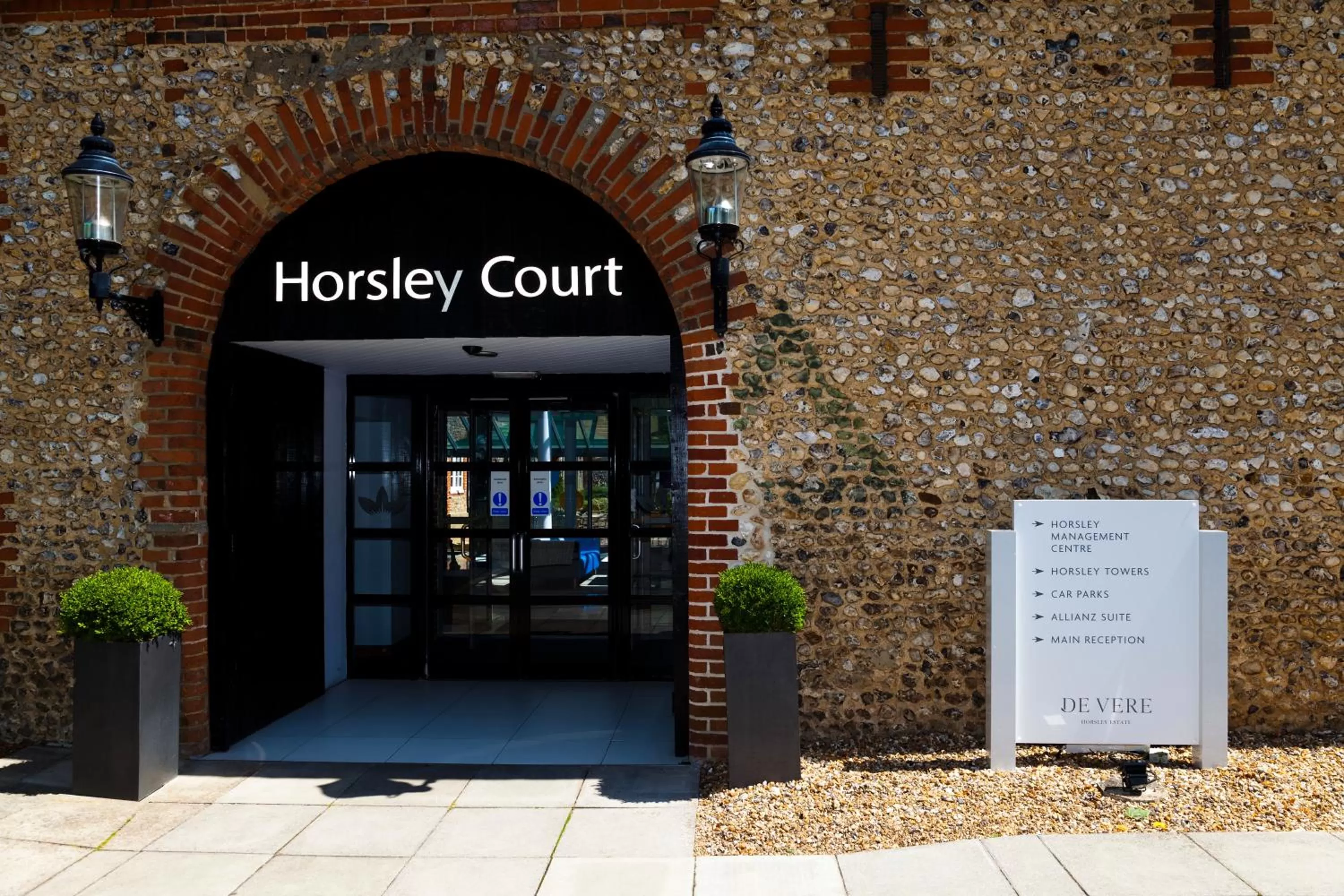 Facade/entrance in De Vere Horsley Estate