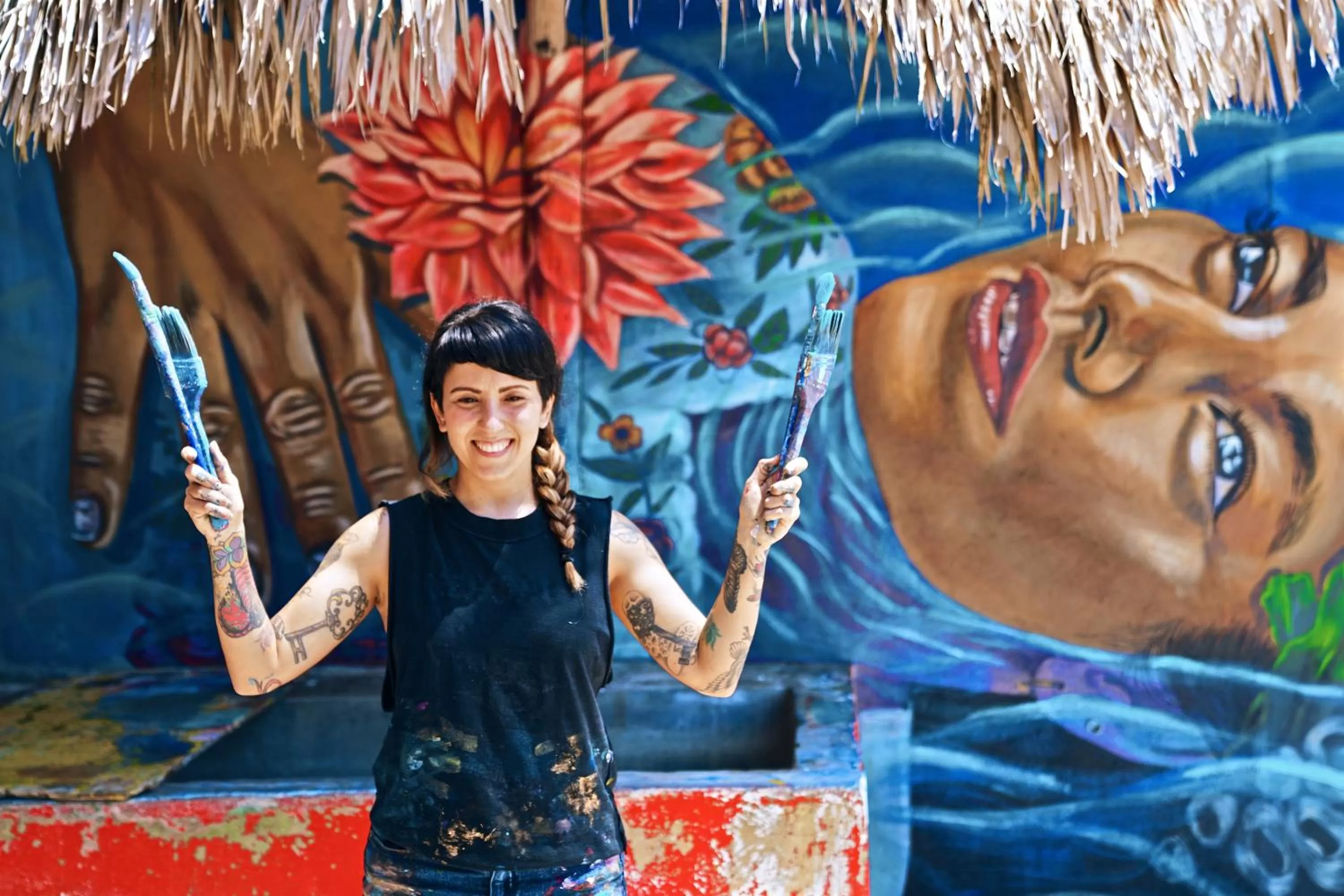 Decorative detail in Zamas Hotel