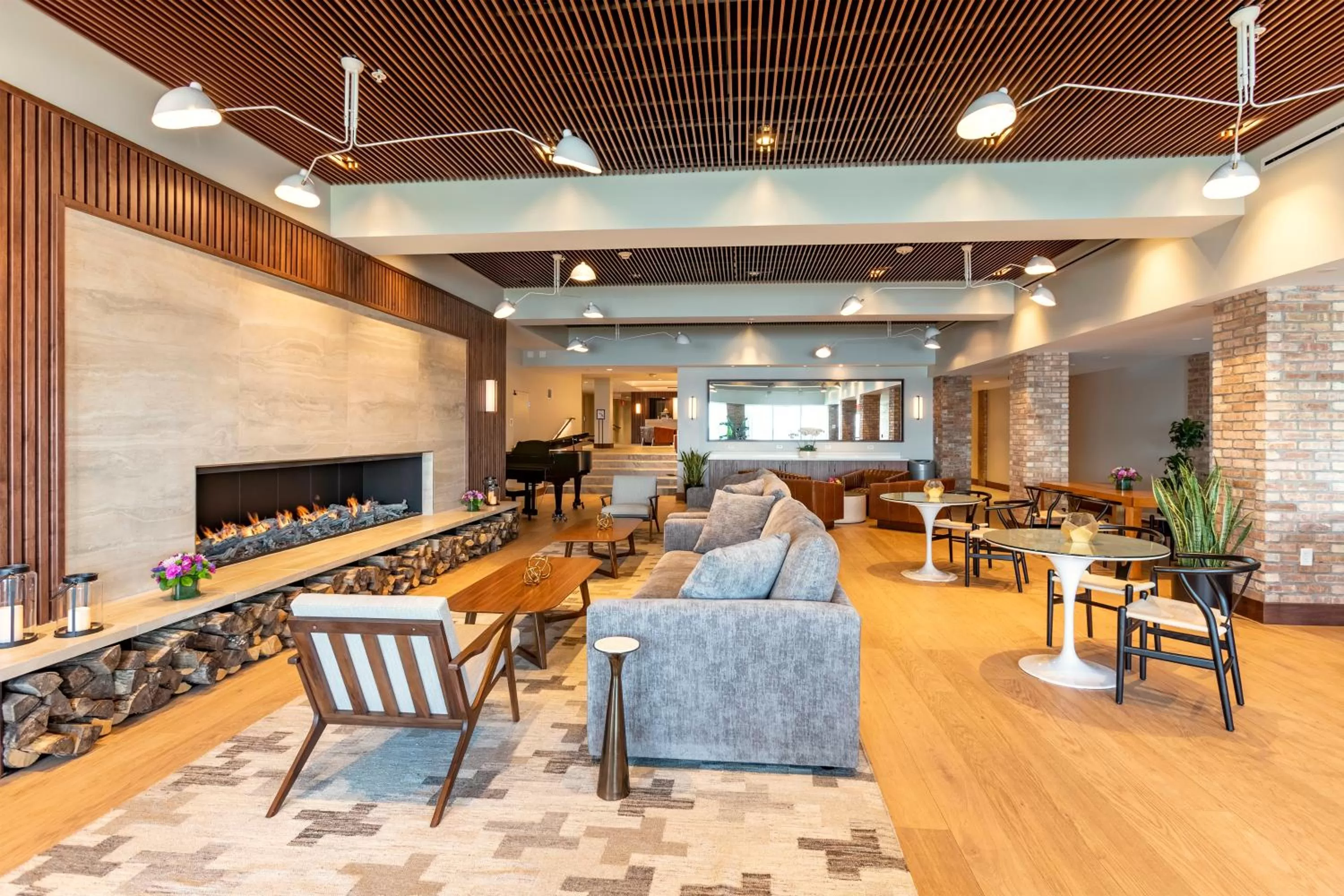 Seating area in Delamar Traverse City