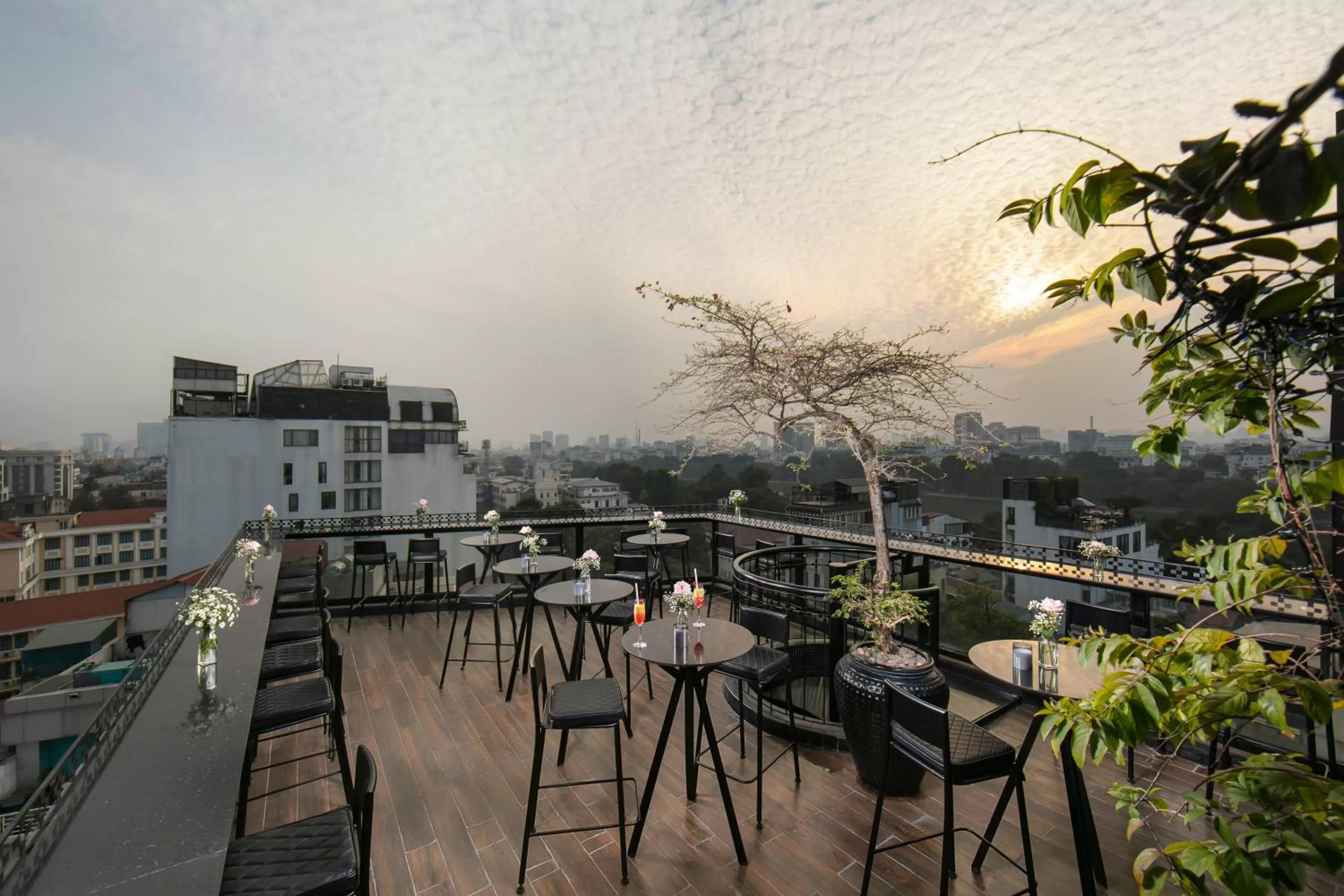 Balcony/Terrace in La Nueva Boutique Hotel Hanoi & Spa