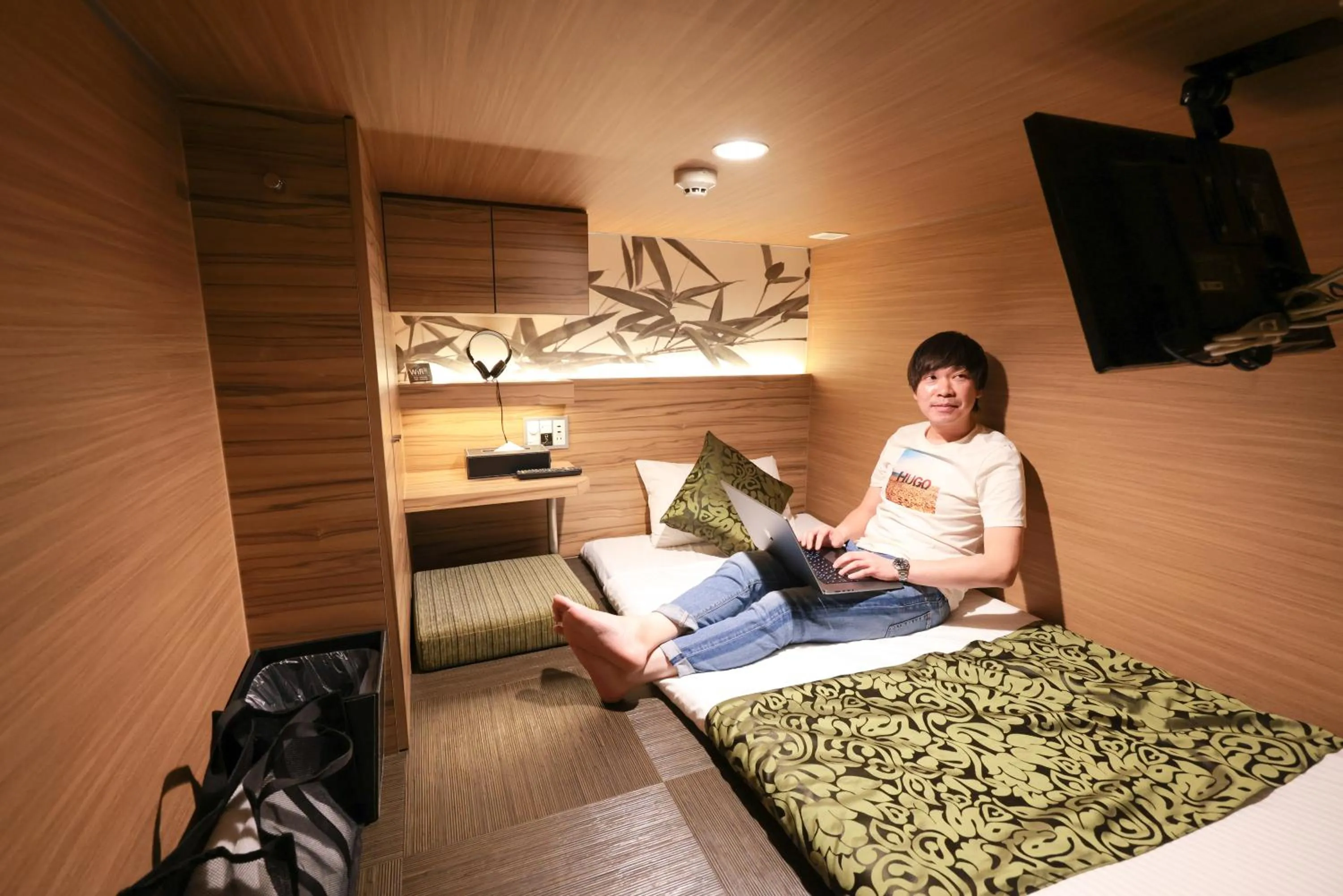 Photo of the whole room, Bed in HOTEL Cargo Shinsaibashi
