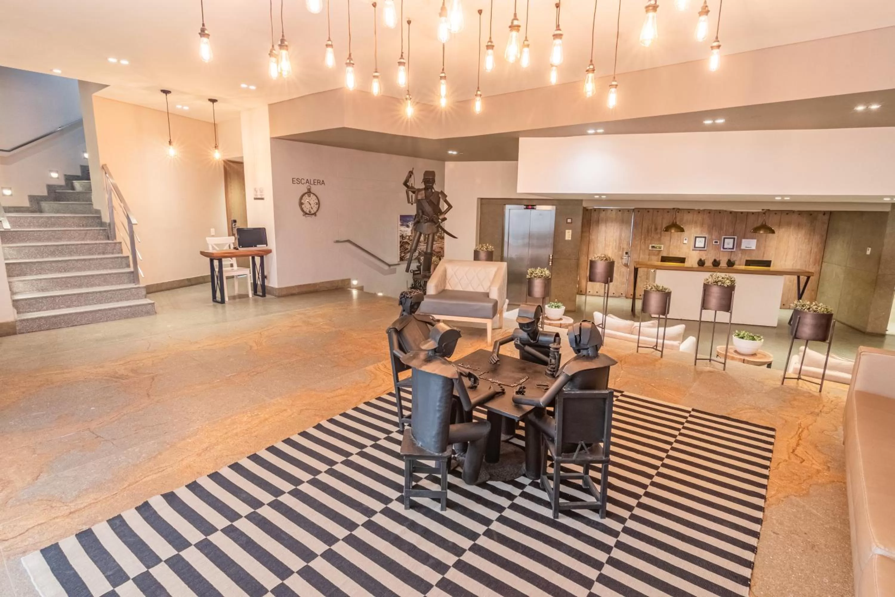 Seating area in GHL San Lazaro Art Hotel