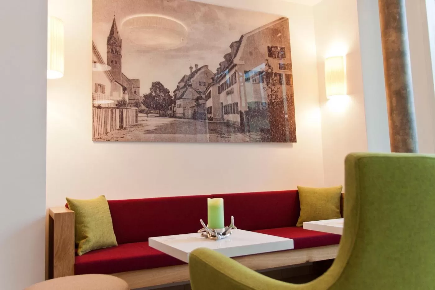 Lobby or reception in Hotel Zur Post