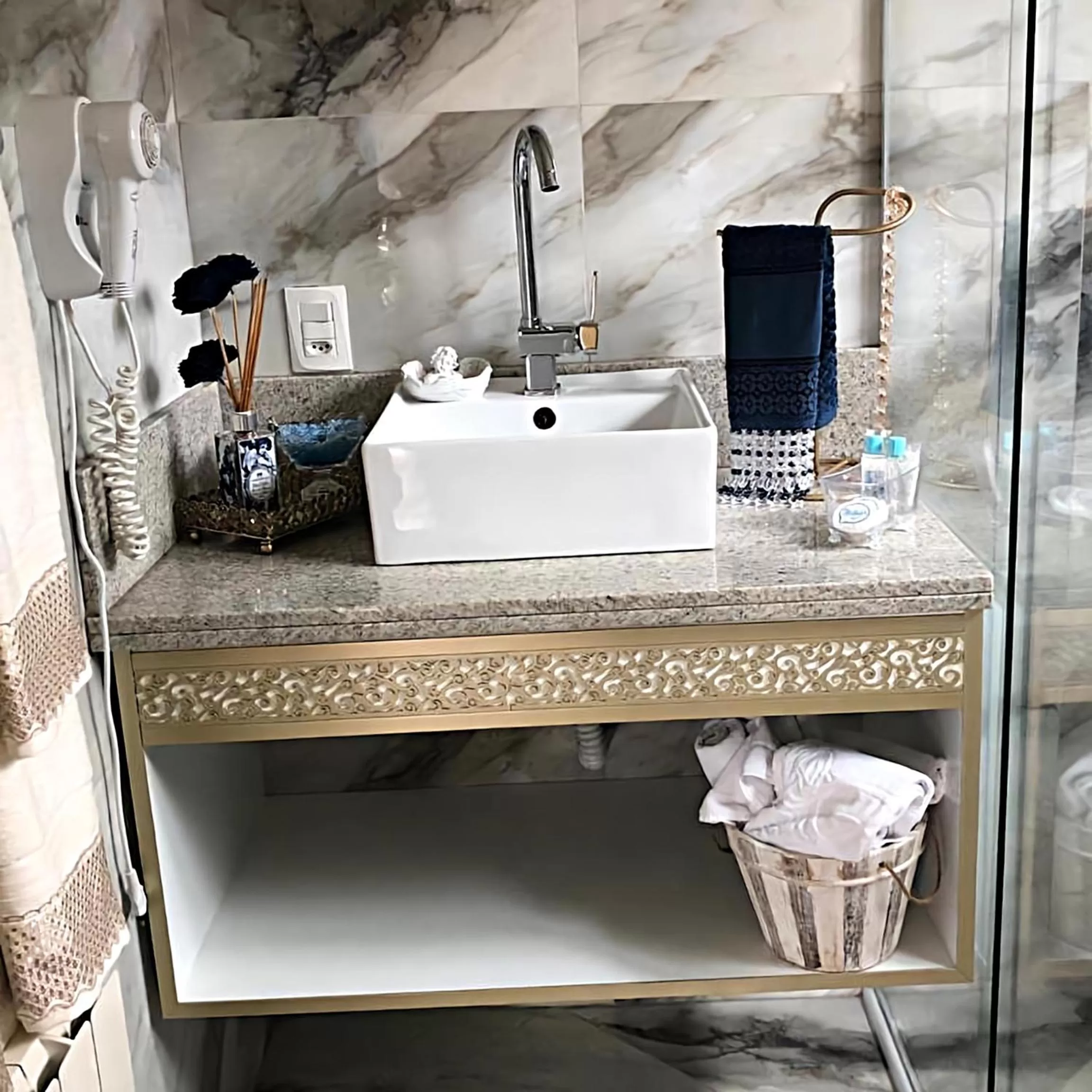 Bathroom in Pousada dos Anjos