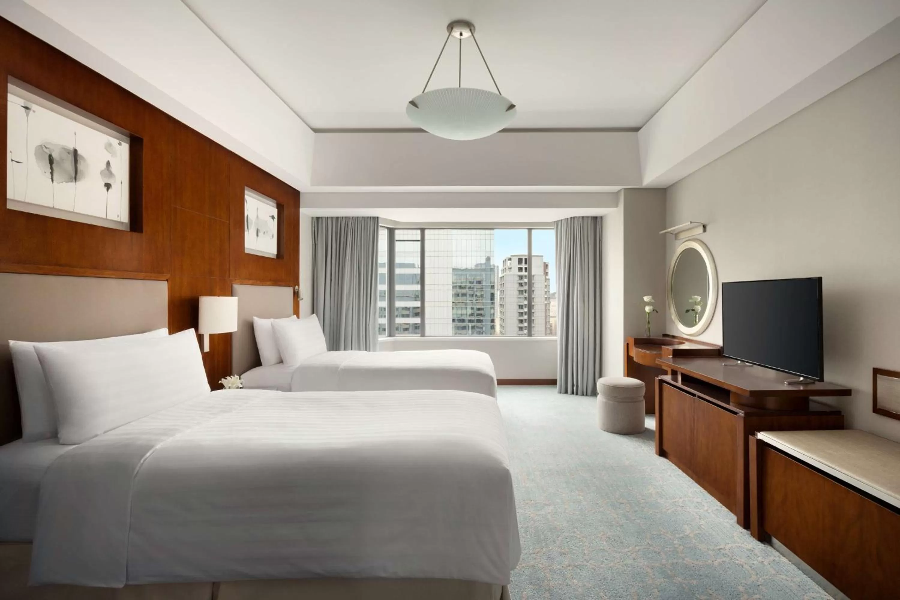 Photo of the whole room, Bed in Shangri-La Qingdao