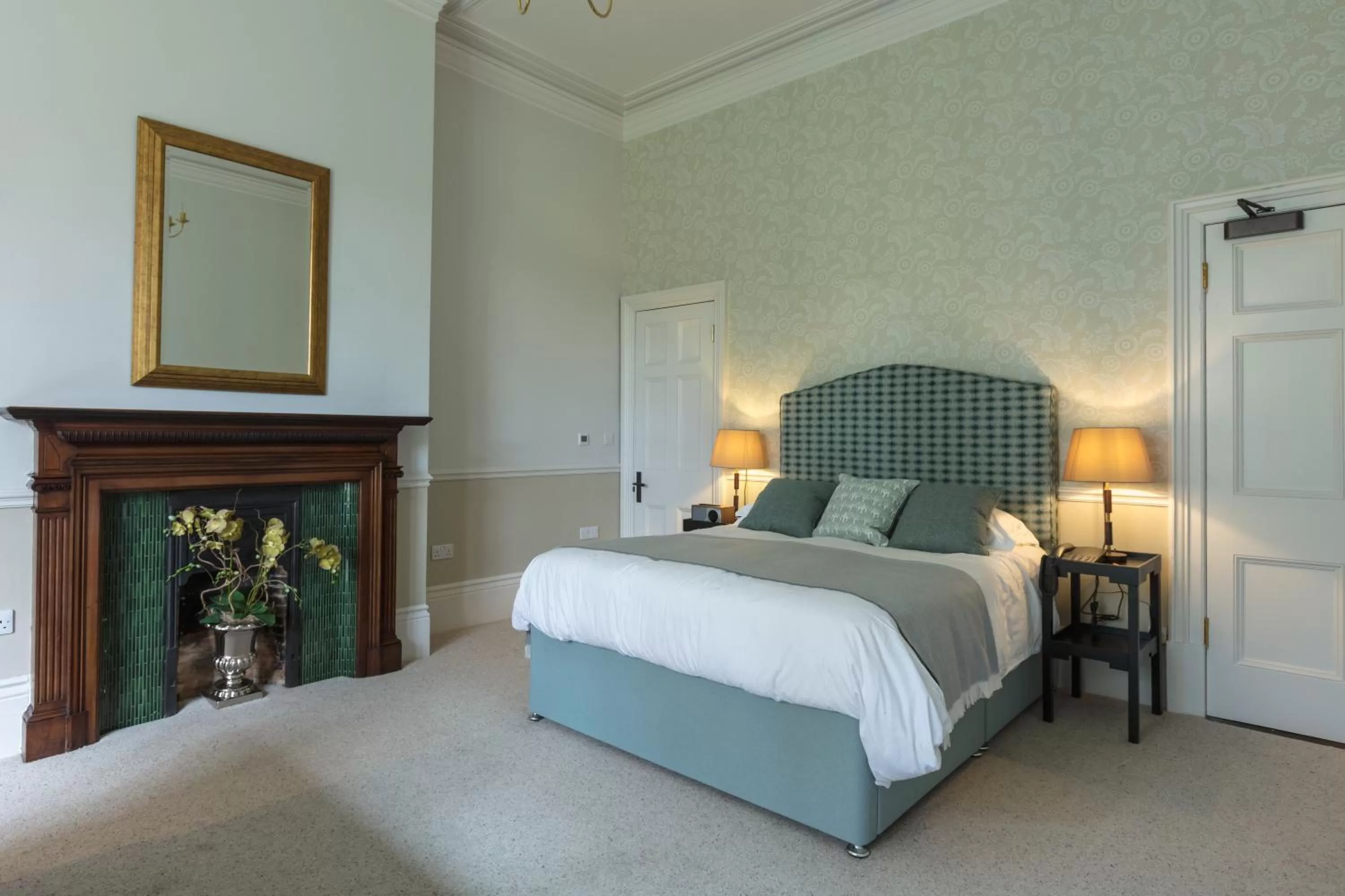 Bed in Farlam Hall Hotel & Restaurant