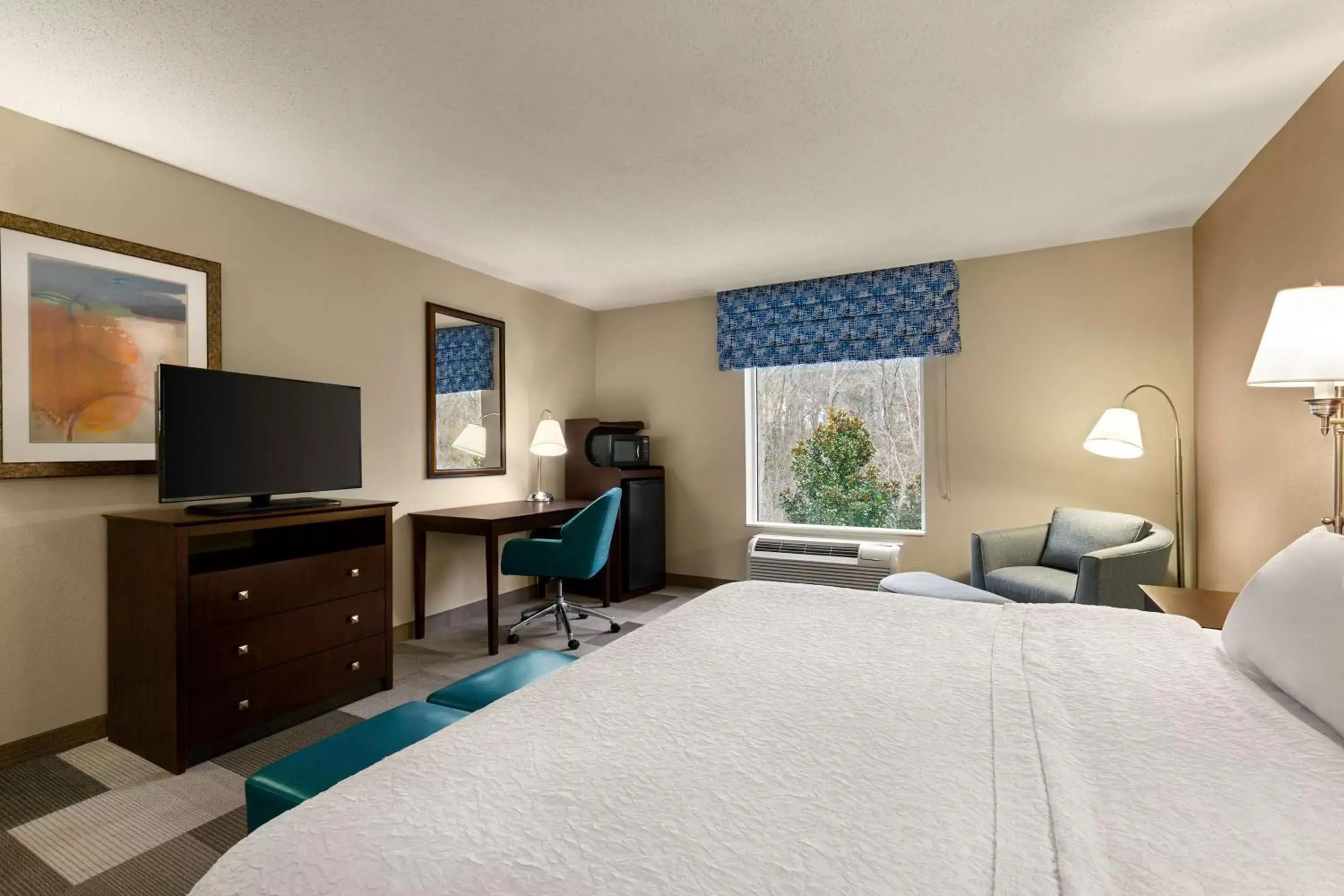 King Room with Roll-In Shower - Mobility and Hearing Access/Non-Smoking in Hampton Inn & Suites Atlanta Airport West Camp Creek Pkwy King Room with Roll-In Shower - Mobility and Hearing Access/Non-Smoking in Hampton Inn & Suites Atlanta Airport West Camp Creek Pkwy