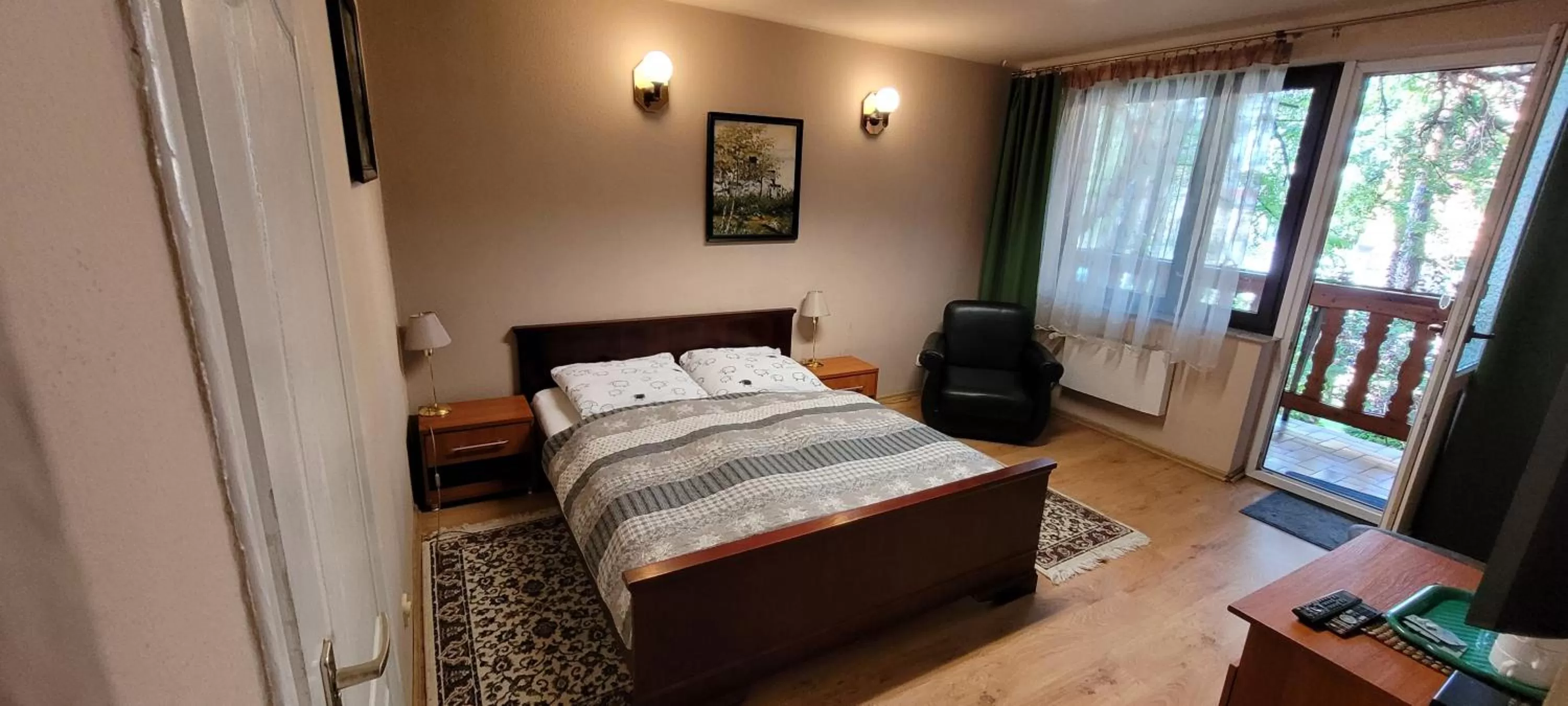 Bed in Dworek Pokoje Gościnne